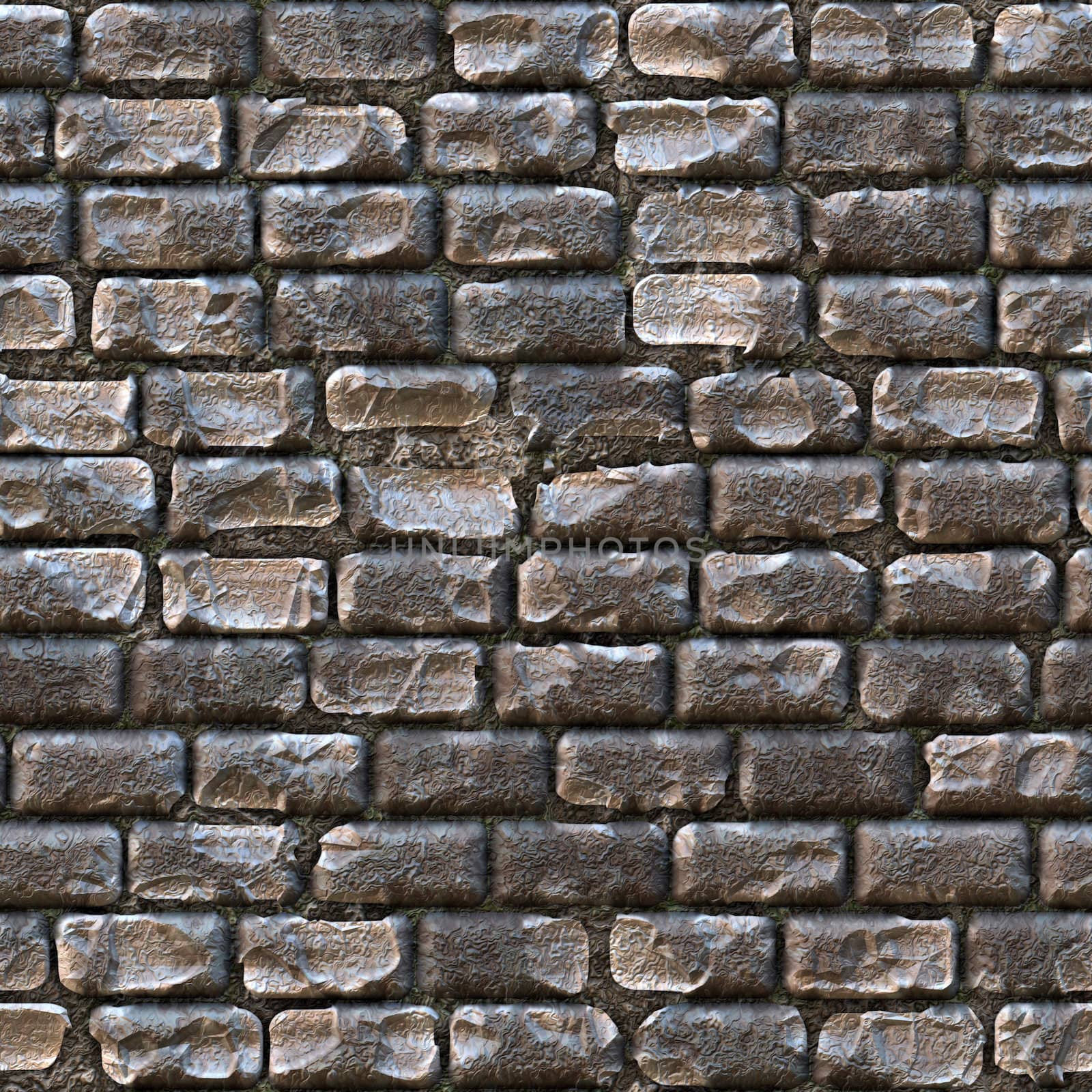 Seamless cobblestone path that works great for a a wall or stone pathway.