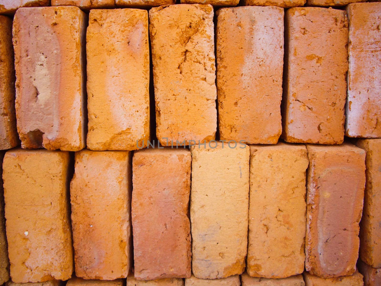 Two rows of vertical bricks