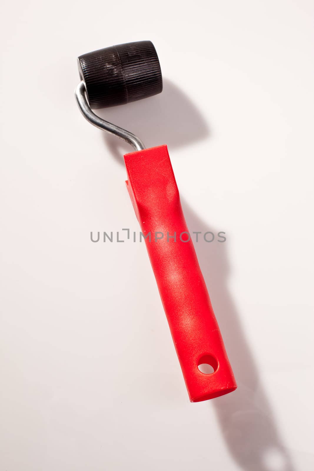 tools series: red soft plastic wallpaper roller