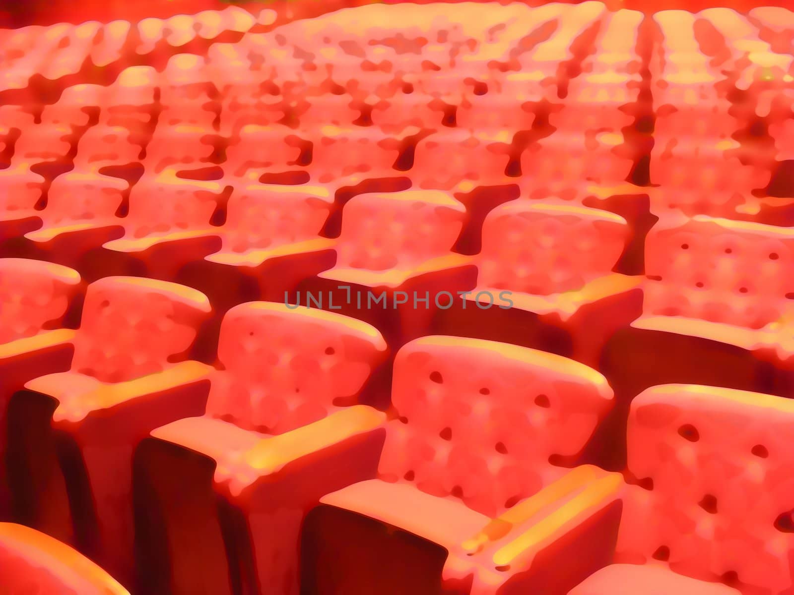 Abstract Illustration of cinema seating