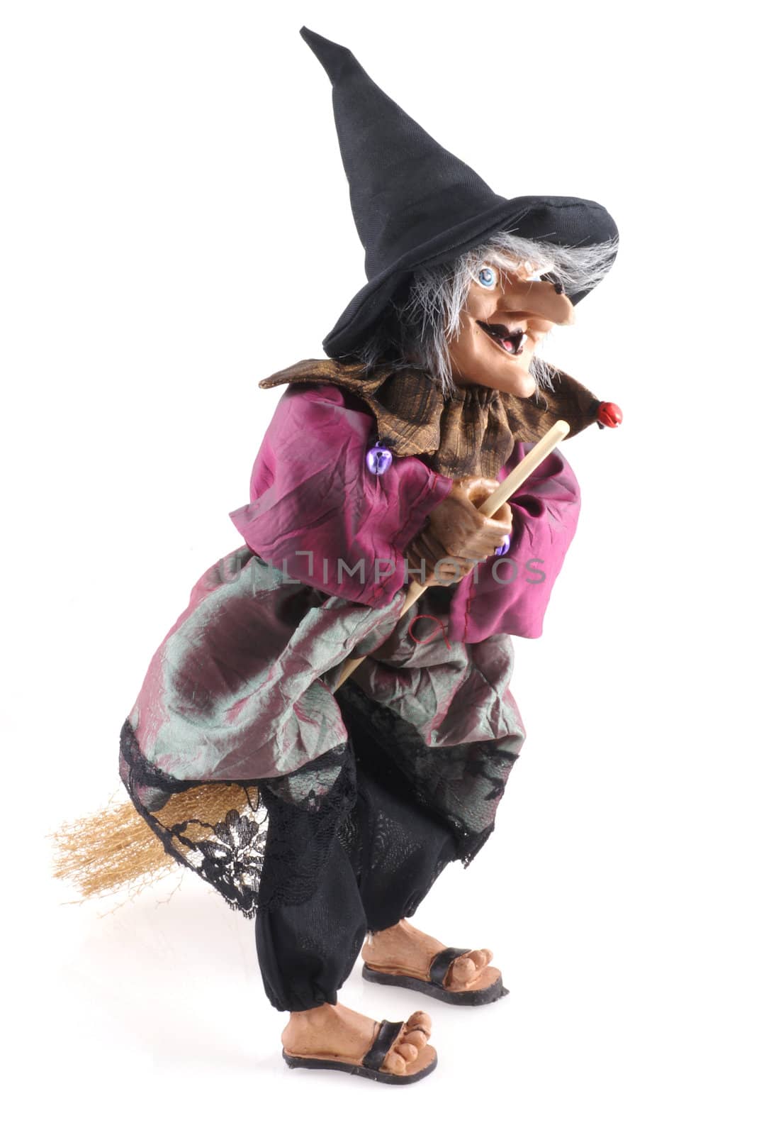 Witch isolated on a white background.