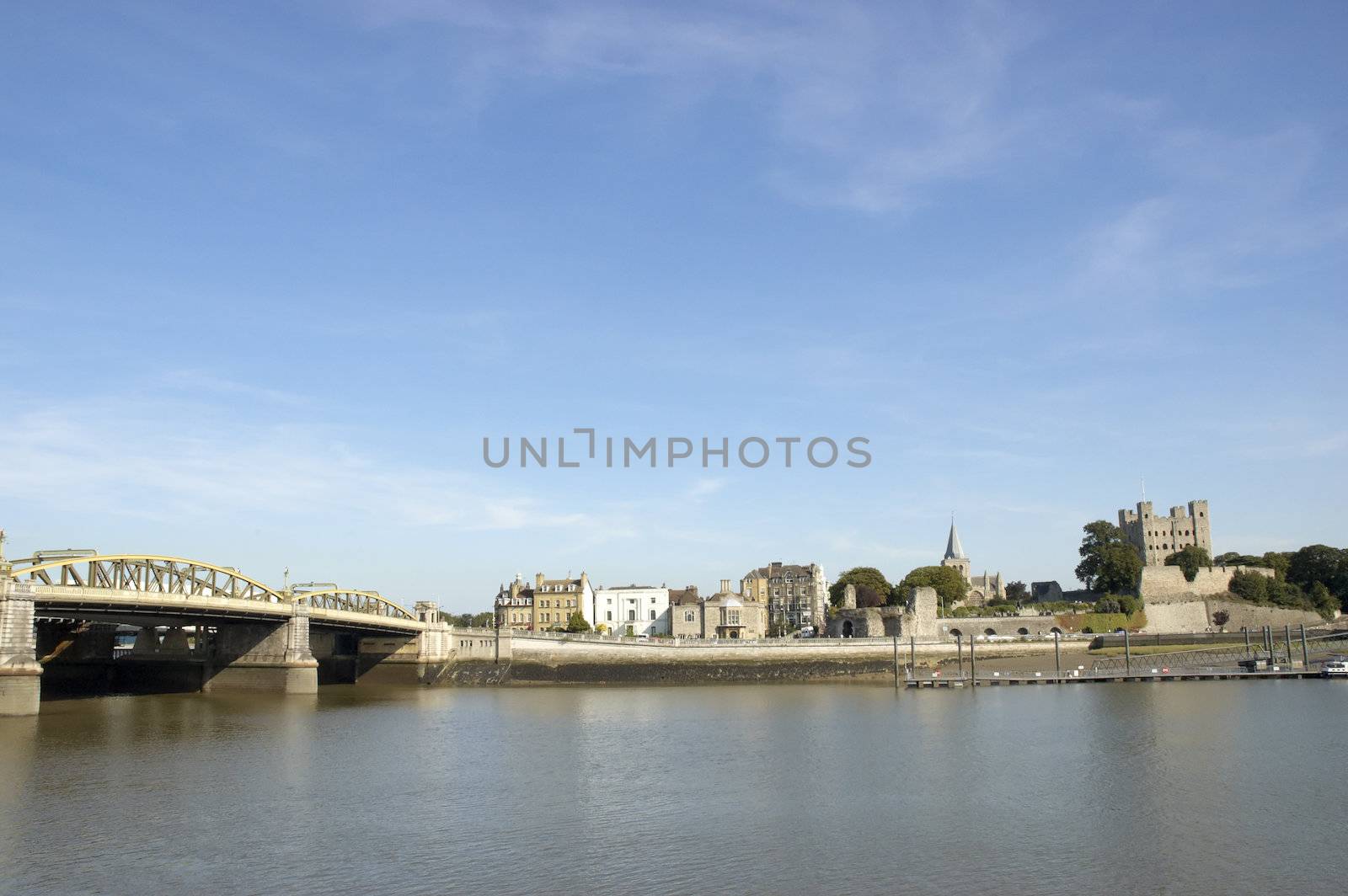 A view of the Medway Bridge in Rochester Kent