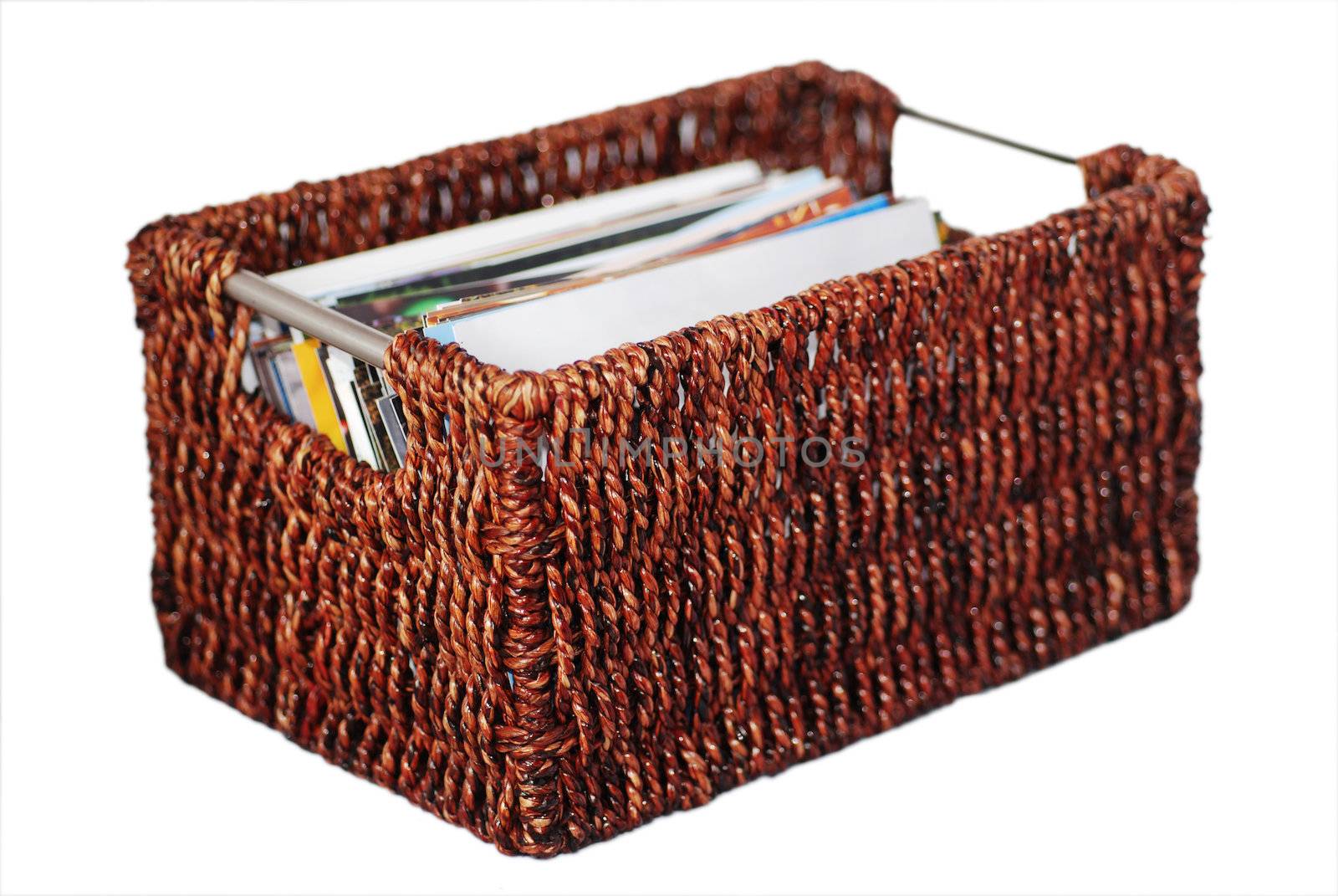 Wicker Basket of Photographs by pwillitts