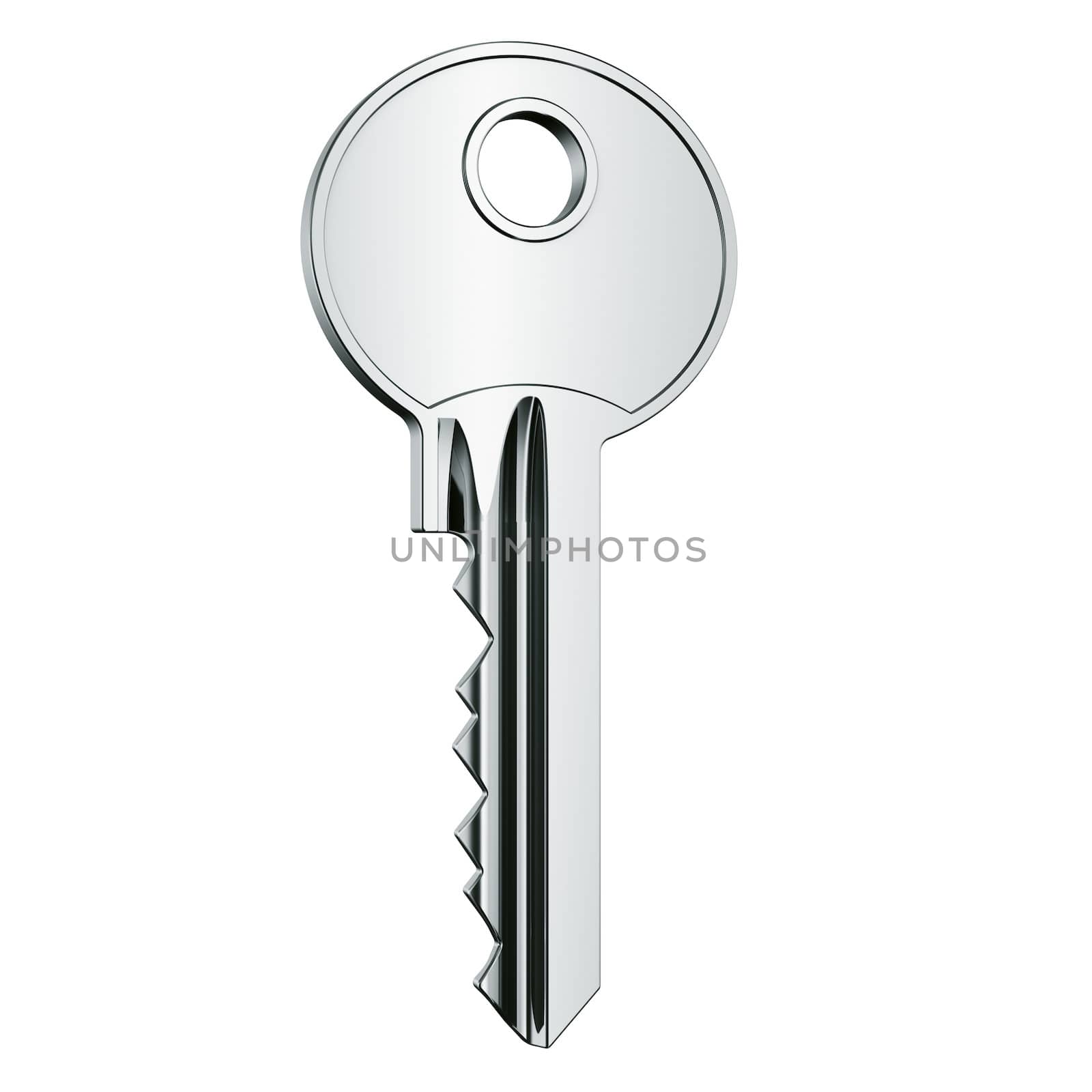 3d rendering of a key