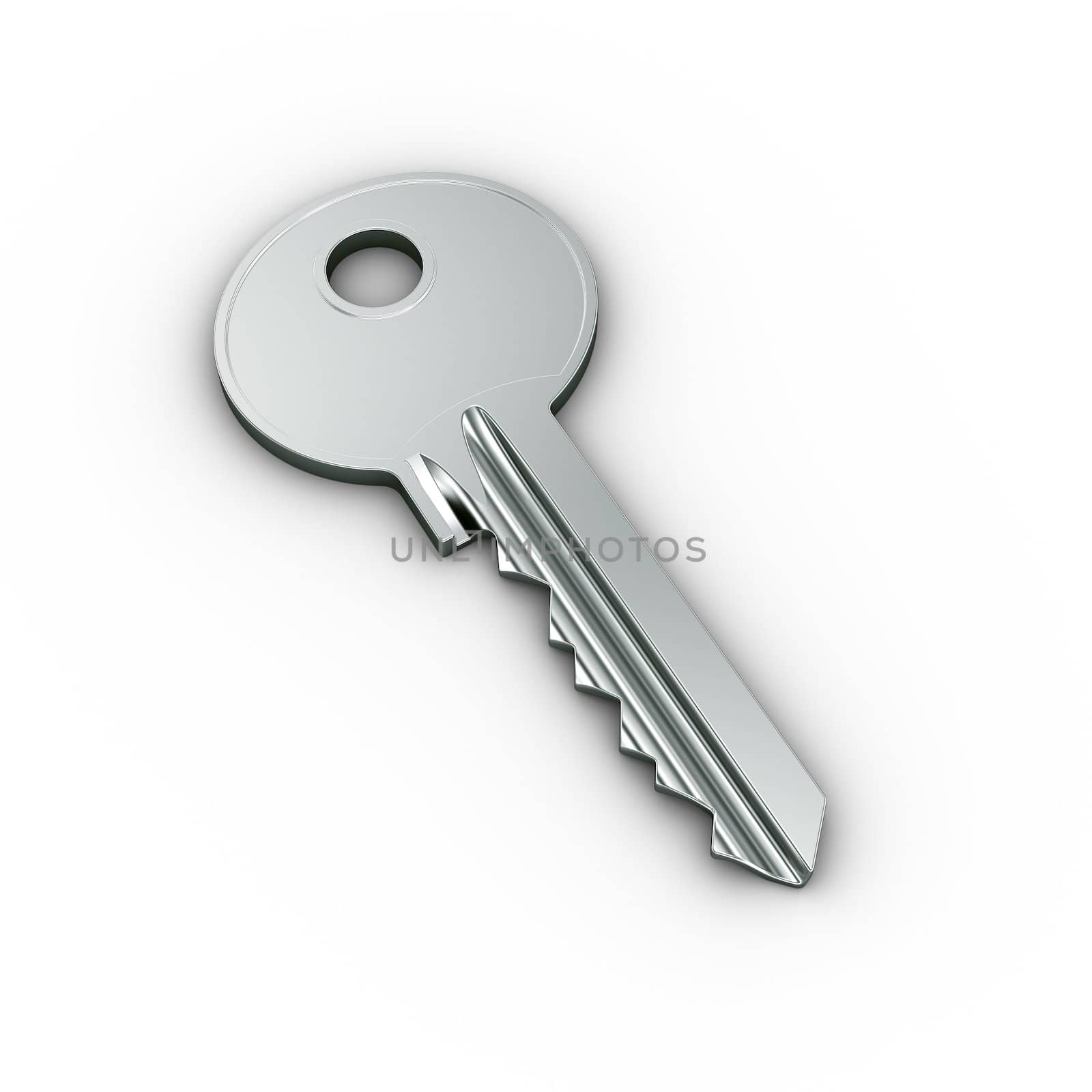 3d rendering of a key