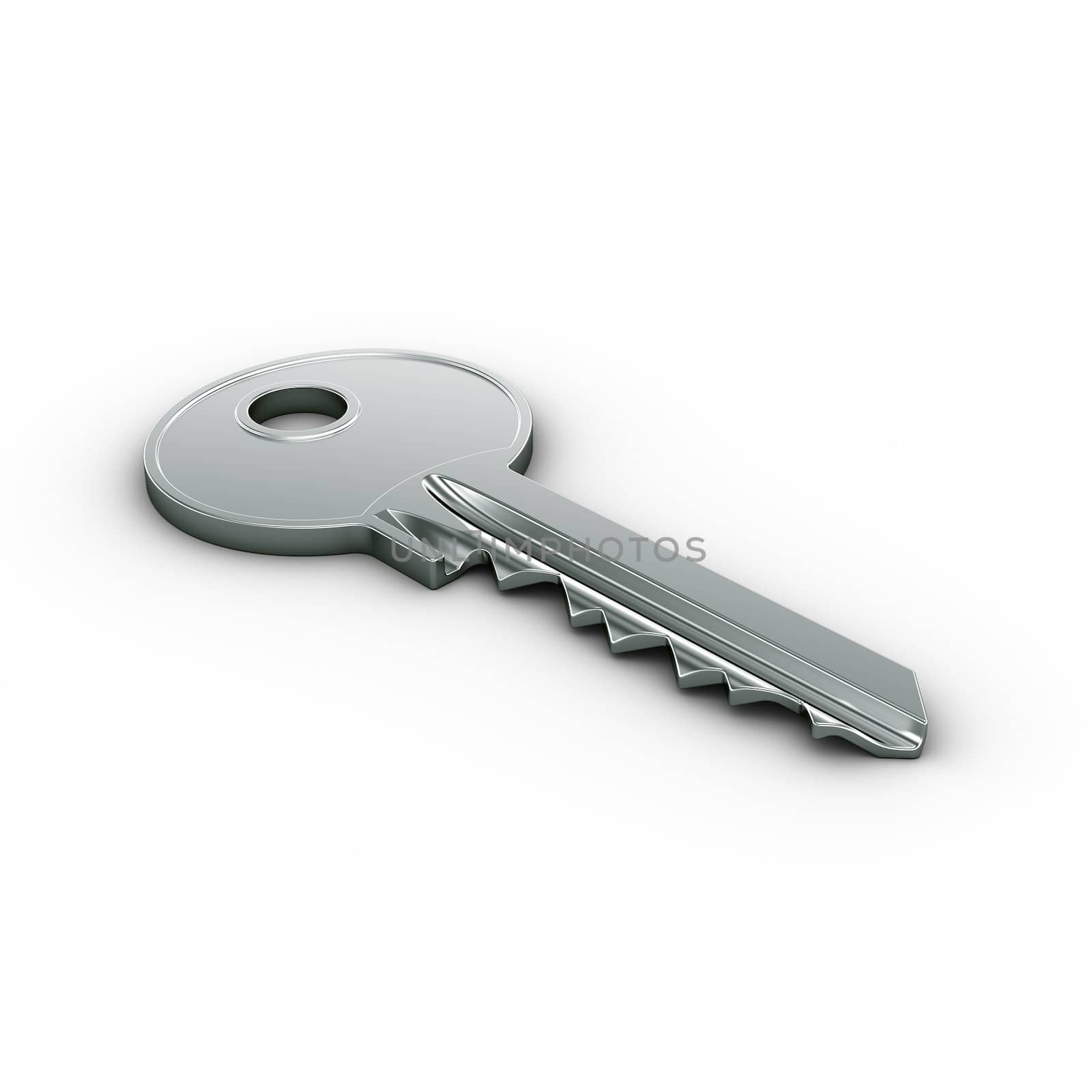 3d rendering of a key