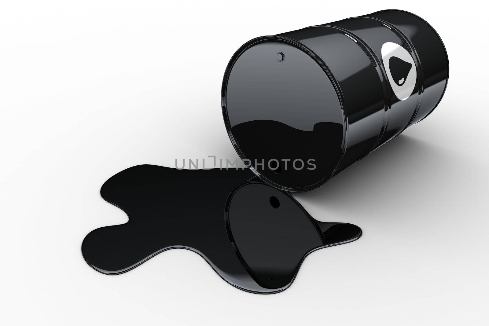 3d rendering of an oil spill