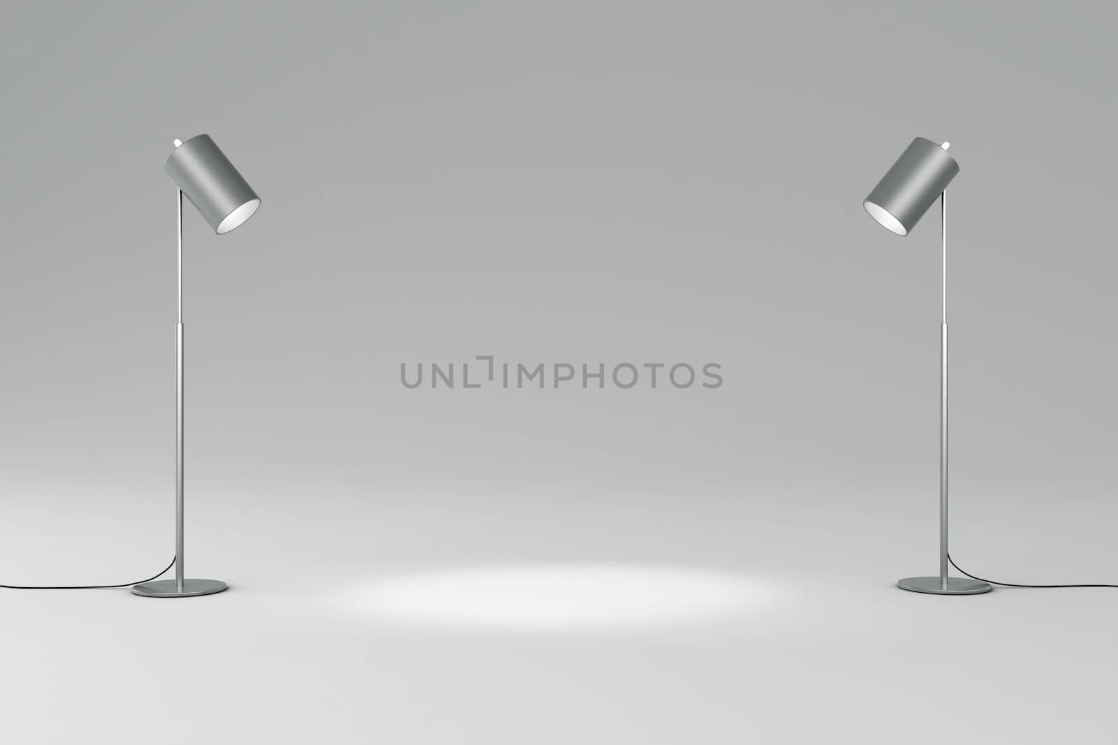 3d rendering of spotlight