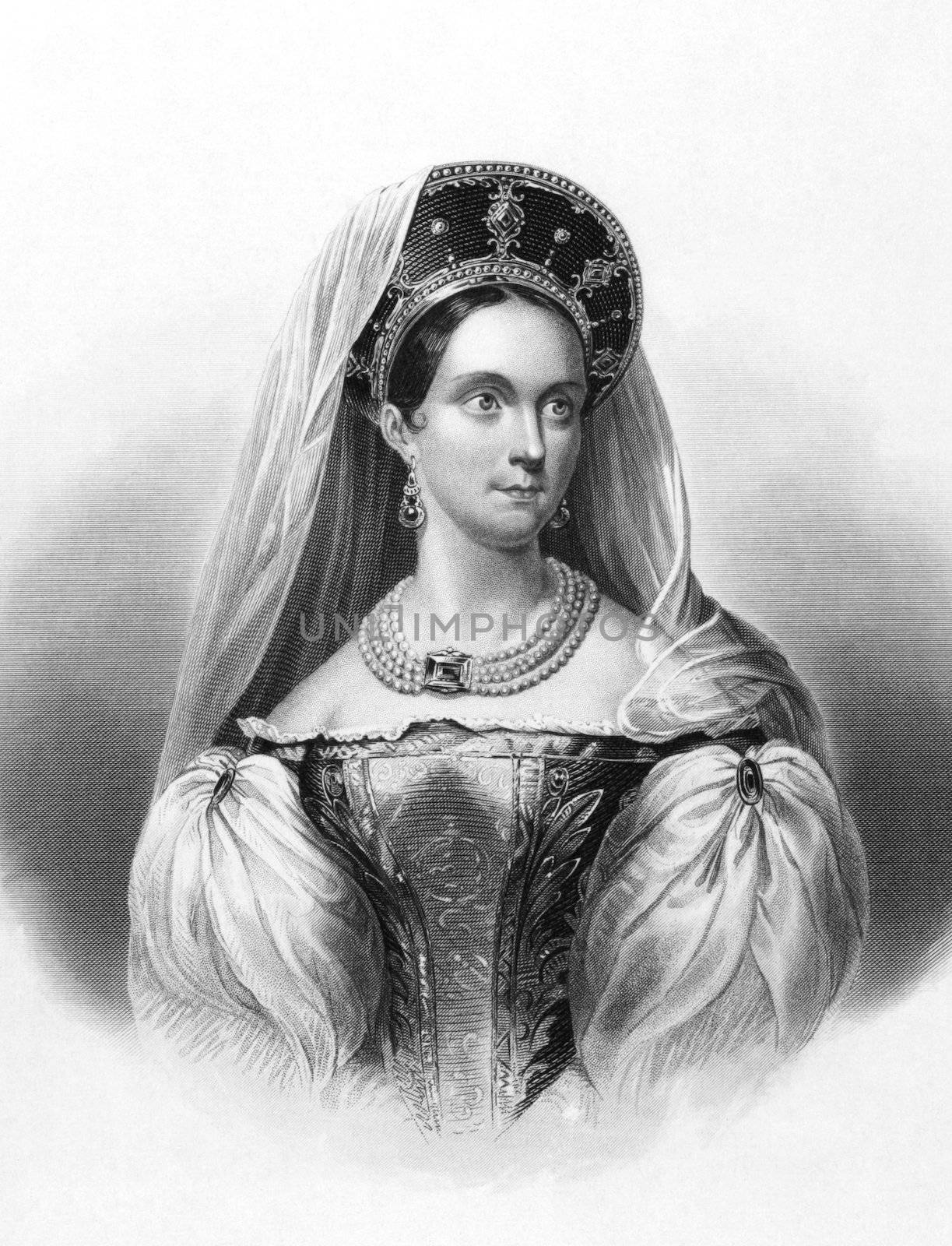 Alexandra Feodorovna, Charlotte of Prussia (1798-1860) on engraving from the 1800s. Empress consort of Russia, wife of Tsar Nicholas I and mother of Tsar Alexander II. Engraved by A.H.Payne.