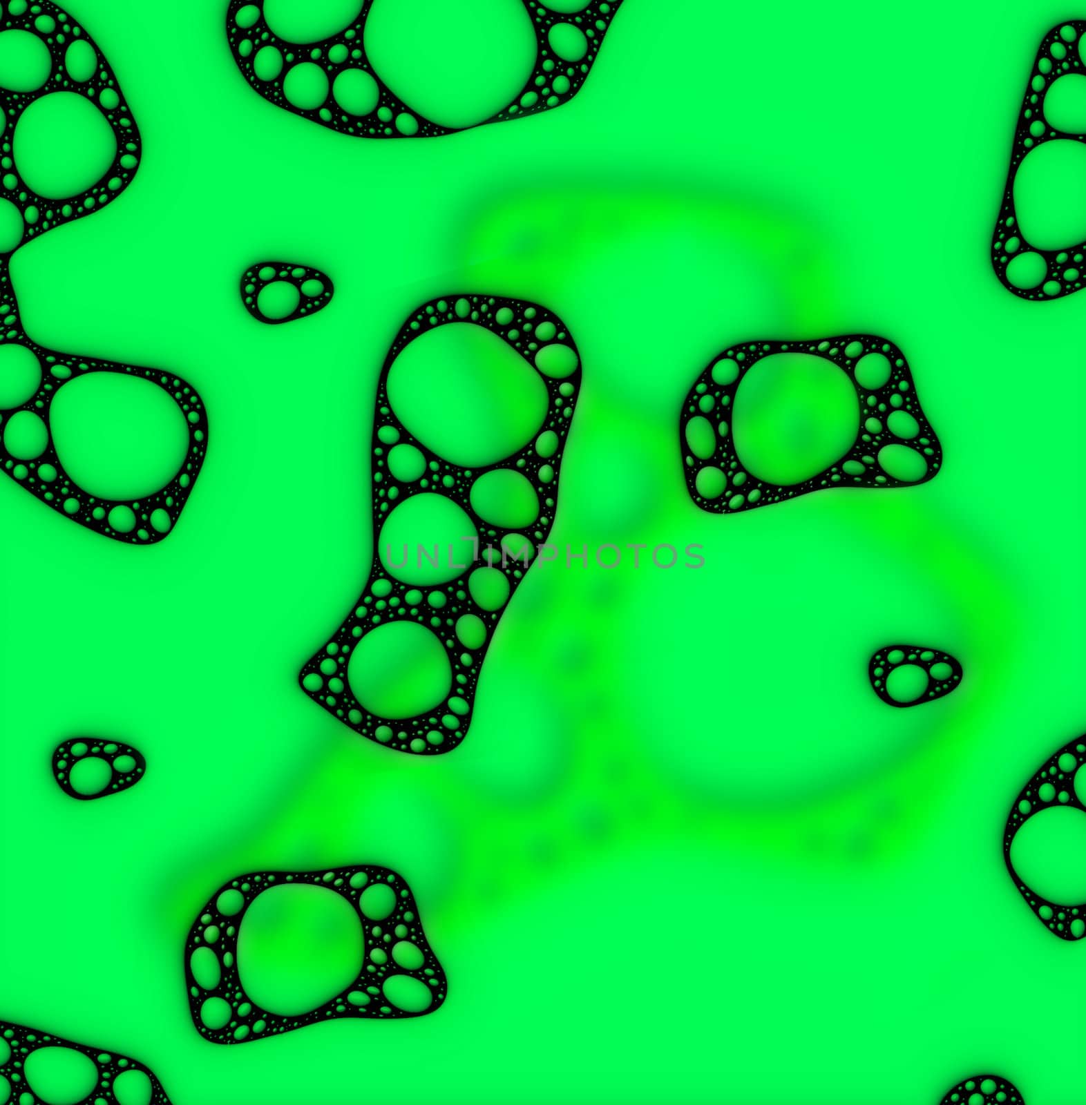 A illustrated image of what could be a bacteria or a virus.