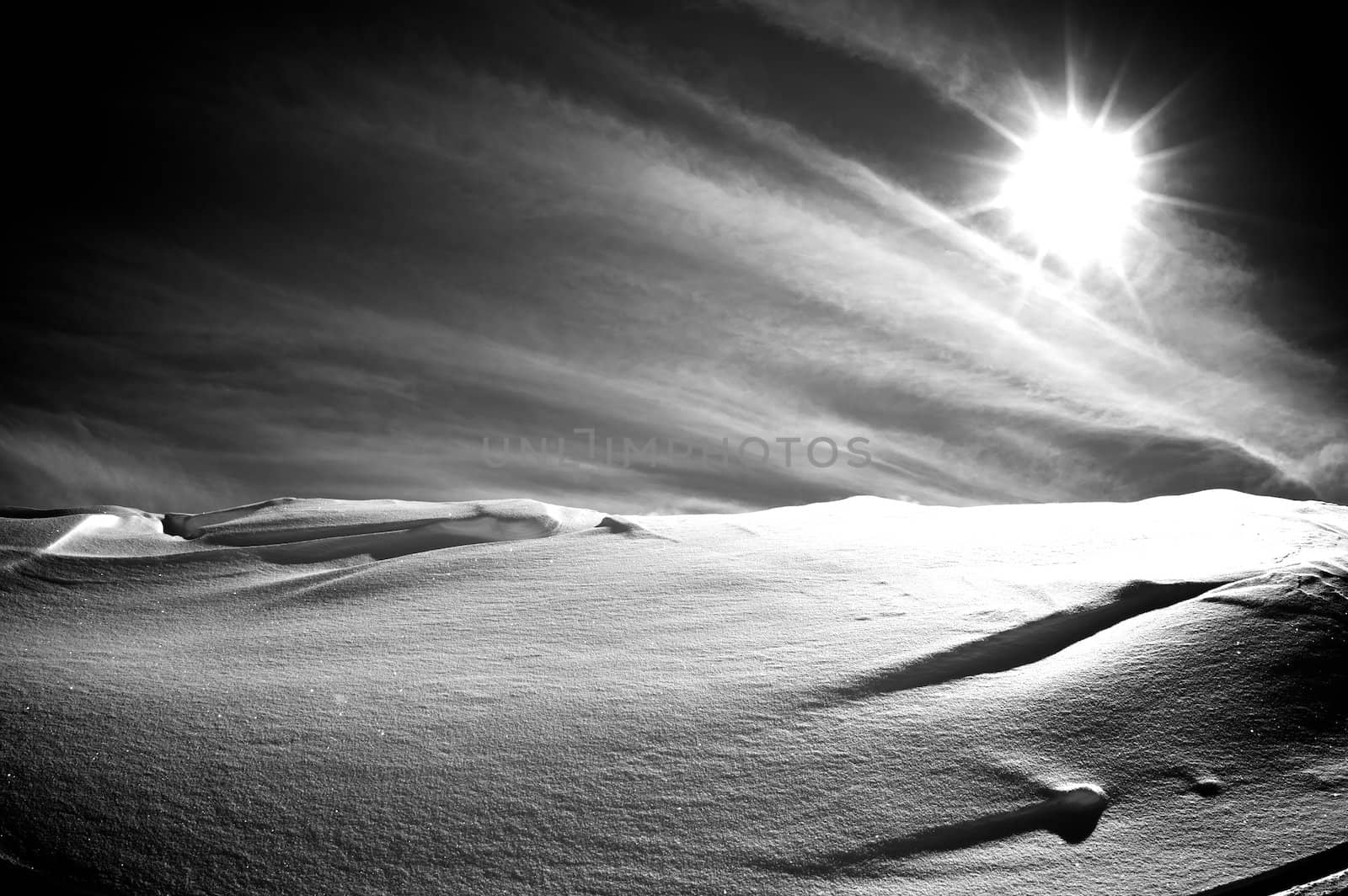 Alpine peaks in Livigno in Italy at the Swiss border.