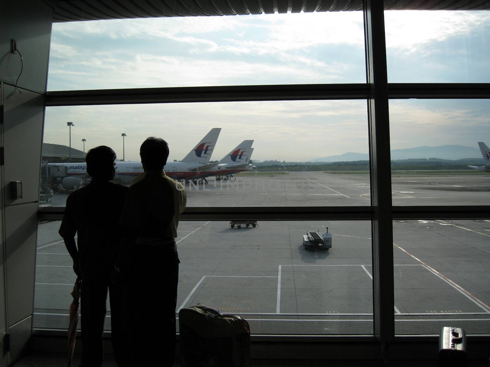 Waiting for the flight in kuala lumpur international airport