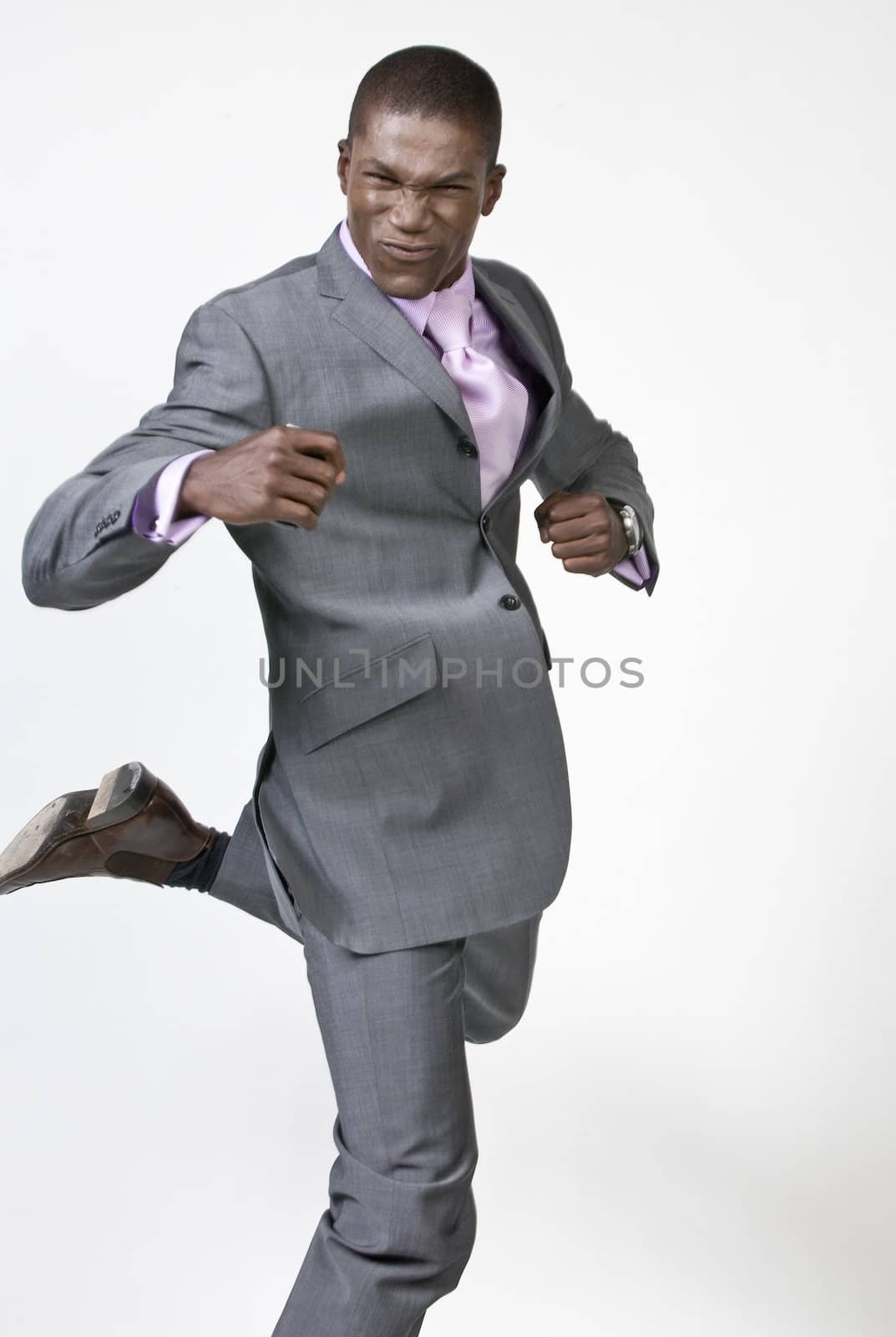 Black Business man posing 