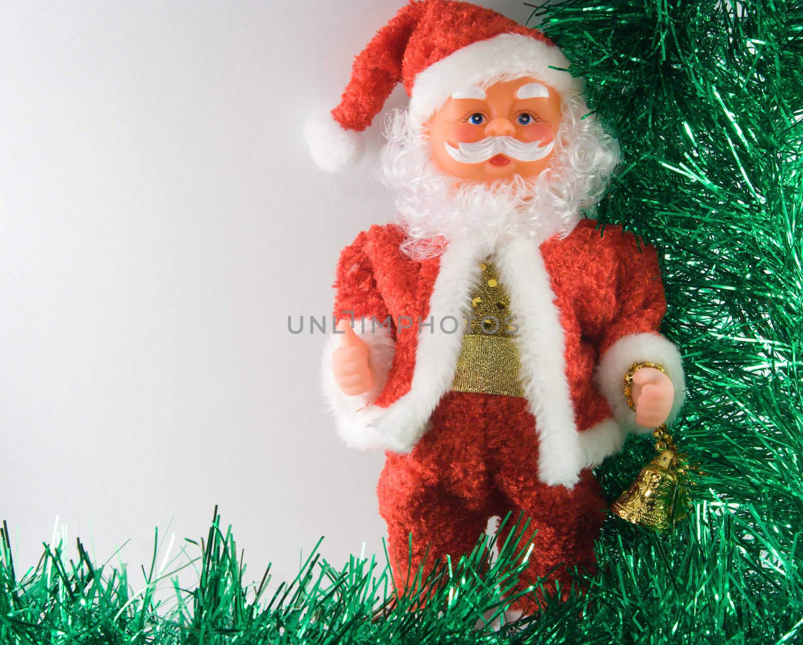Santa Claus with two handbells