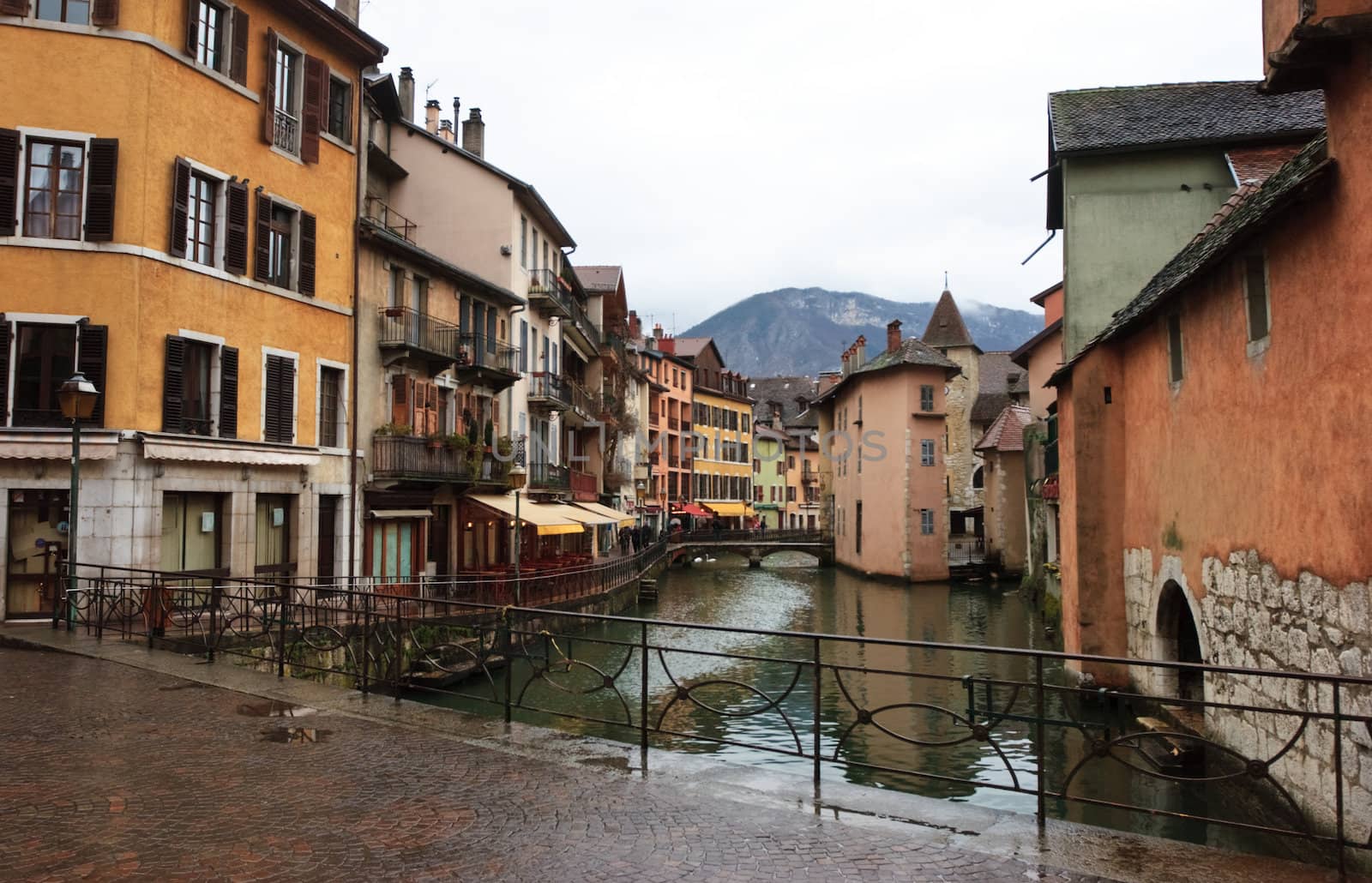 Canal at medieval town of Annecy, France