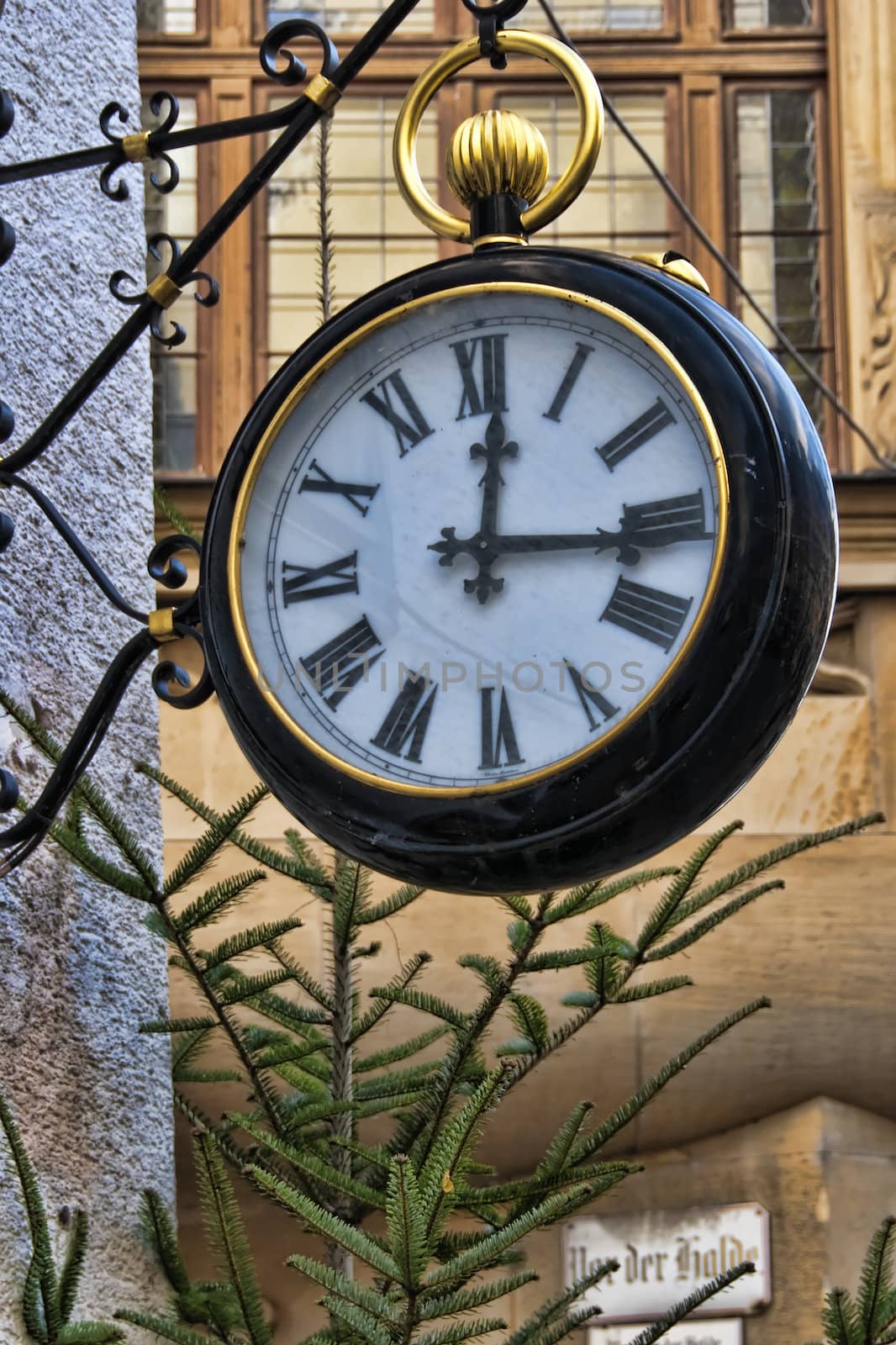 Detail of Friedrichshafen Clock, in Southern Germany