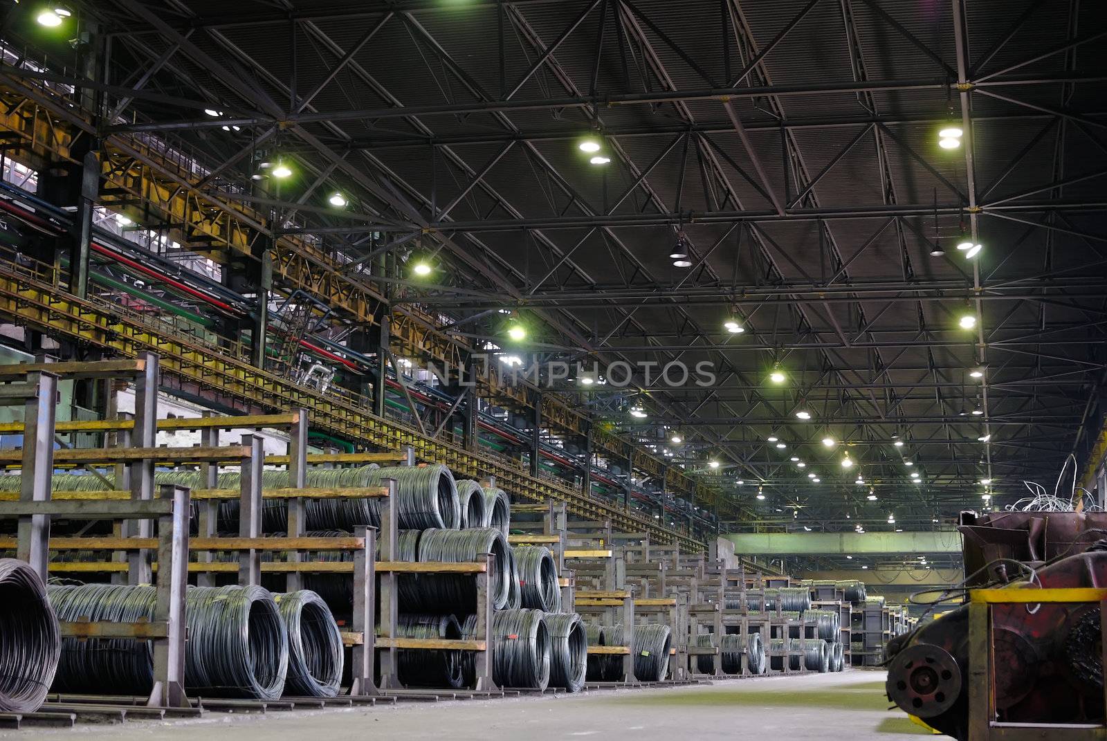 industrial metallurgical storehouse, warehouse