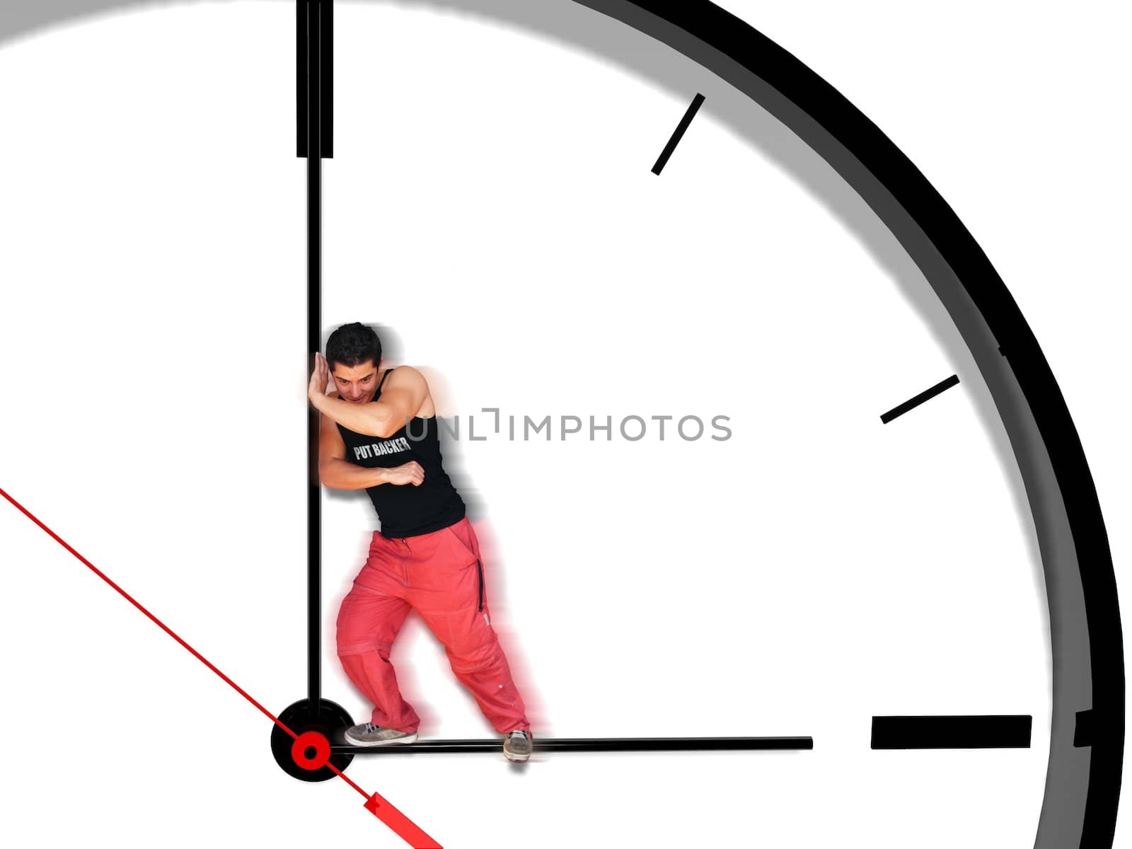 metaphoric image showing how stop time