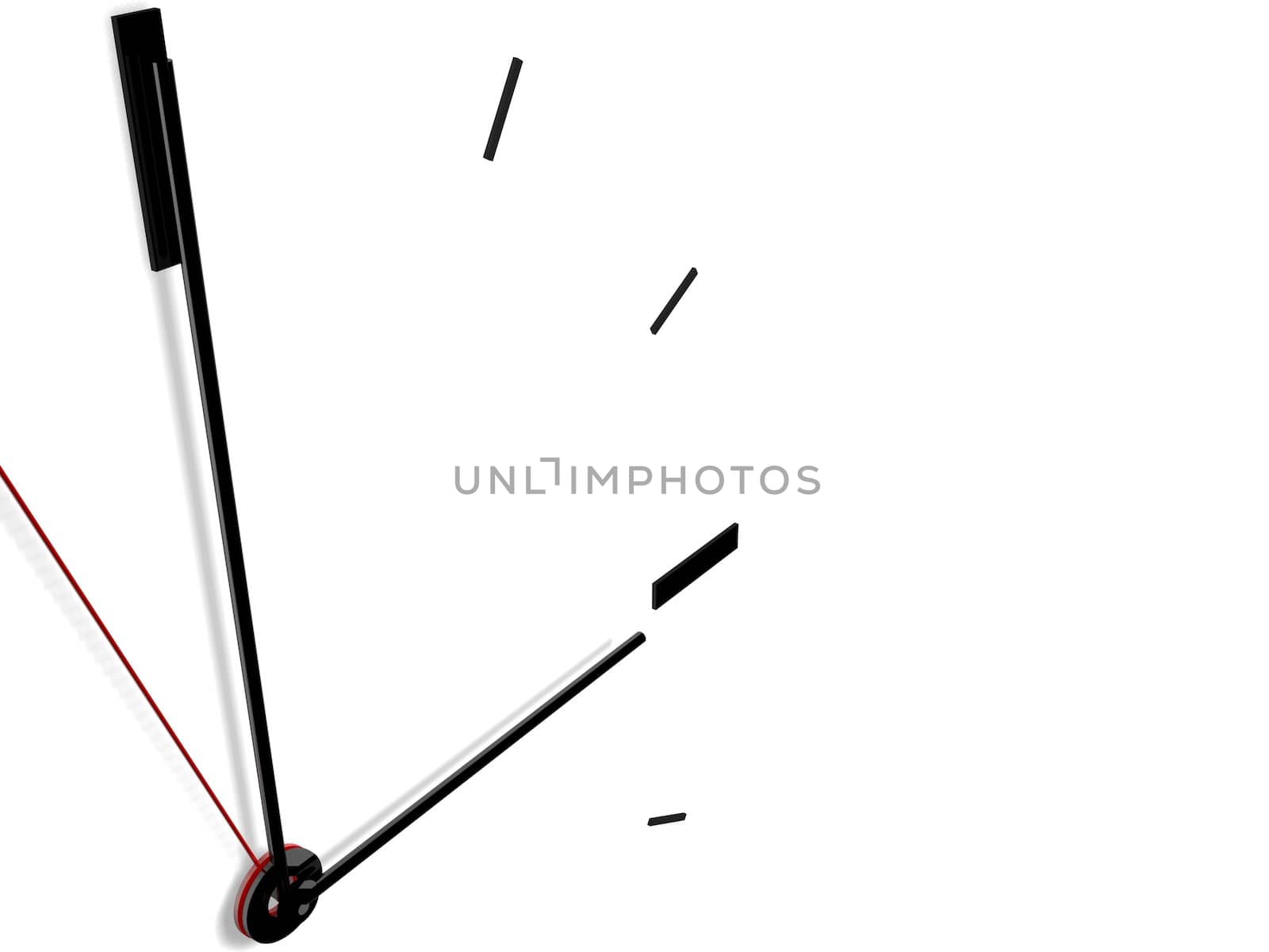 3d render of clock