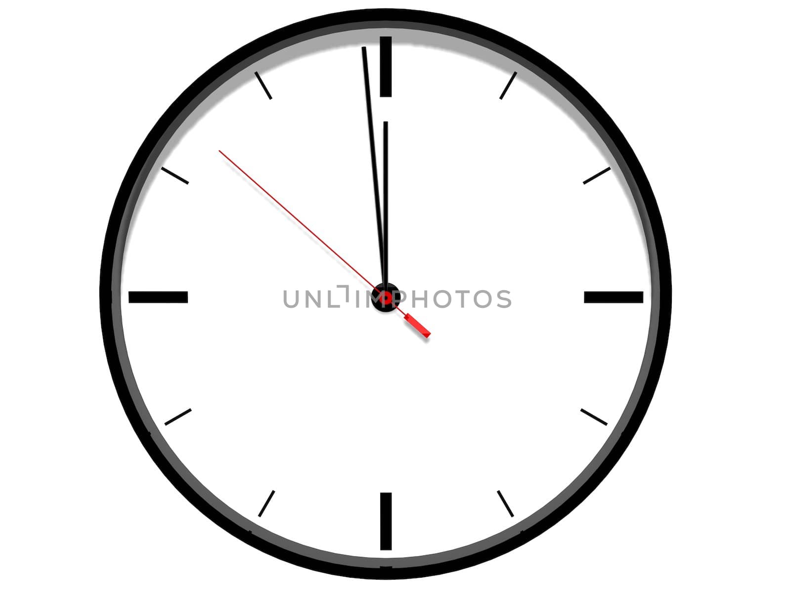 3d render of clock