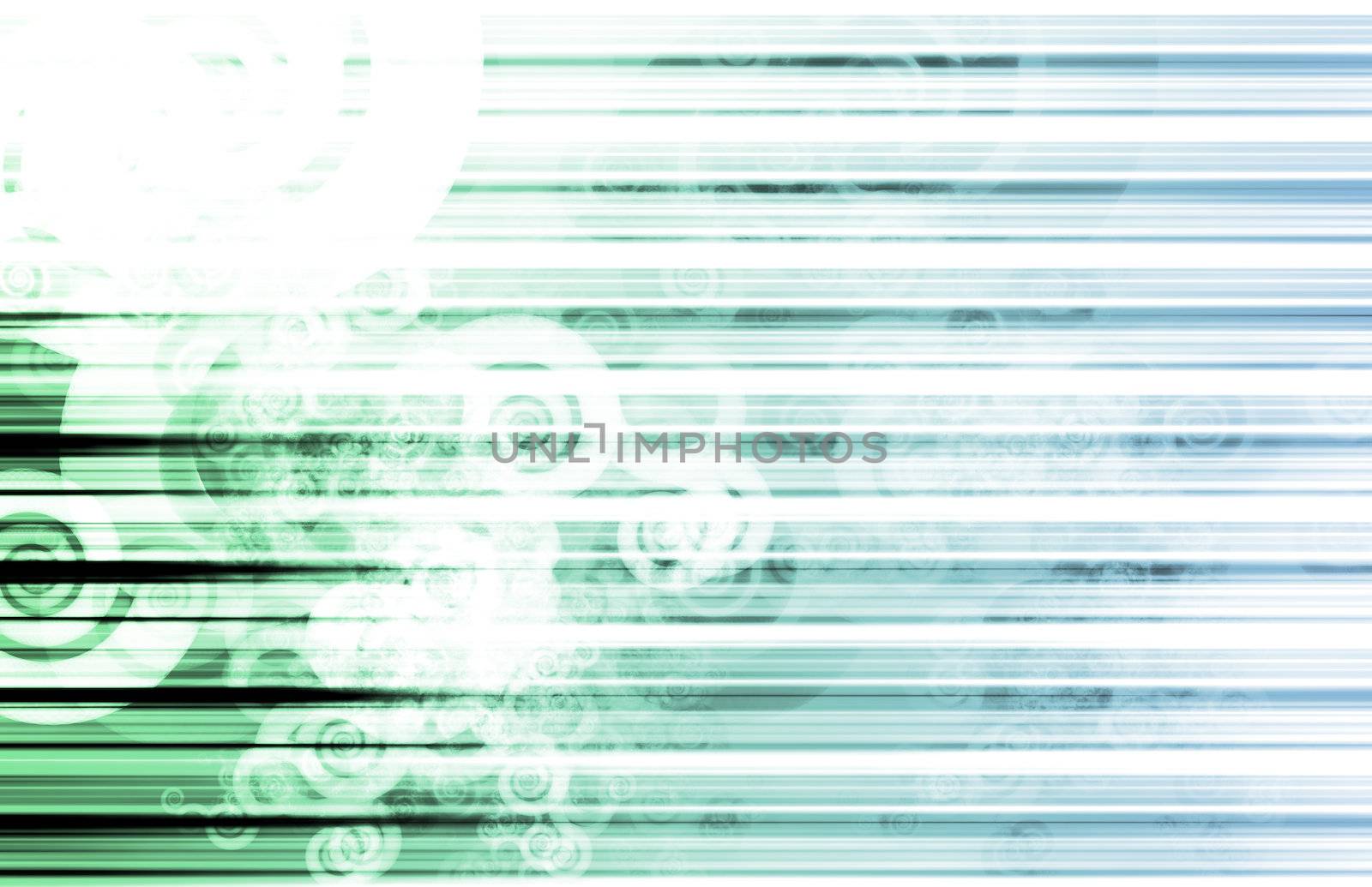 Futuristic Abstract in Web Tech Glowing Lines