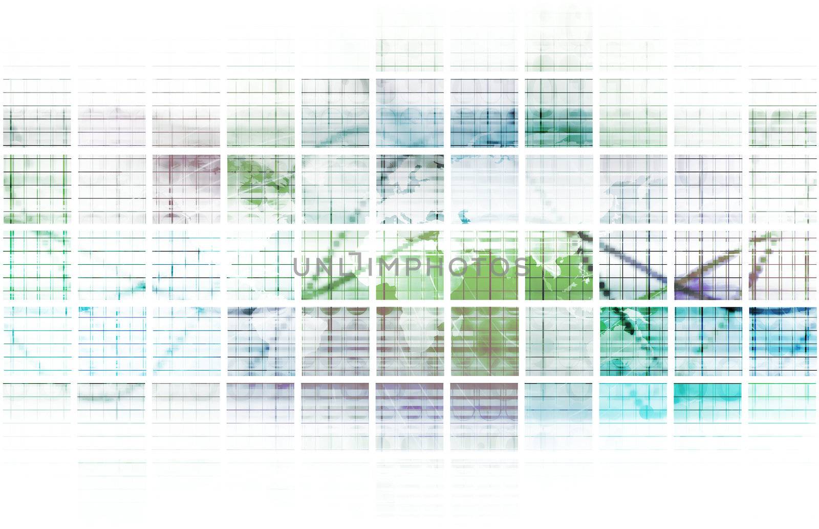 Internet Web Abstract on a Digital Background