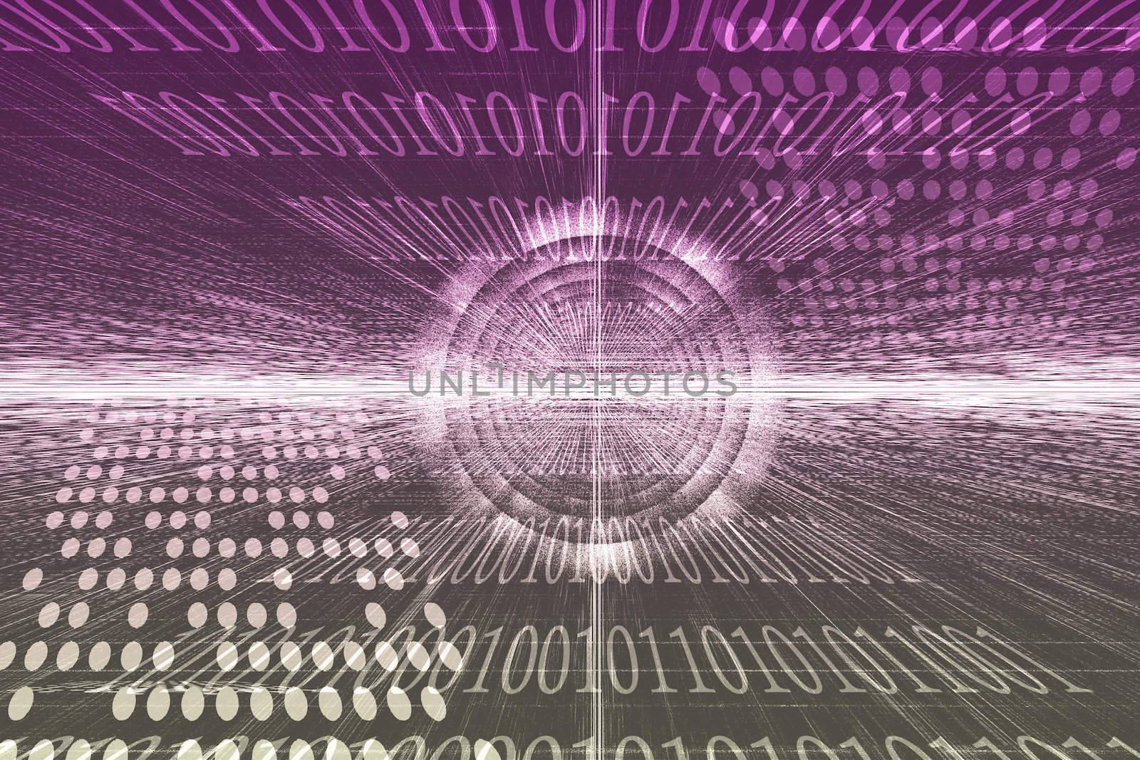 Cyber Business System Data Abstract Background Wallpaper