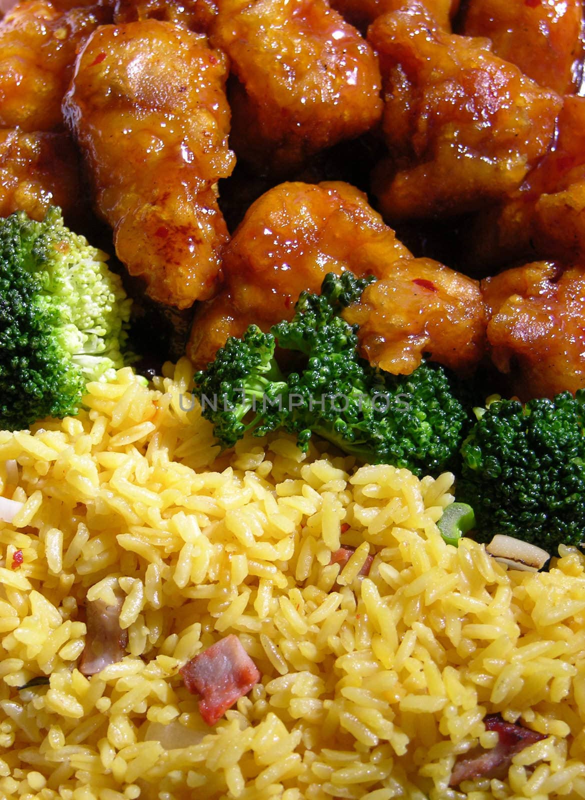 Chinese food for dinner General Tso's chicken