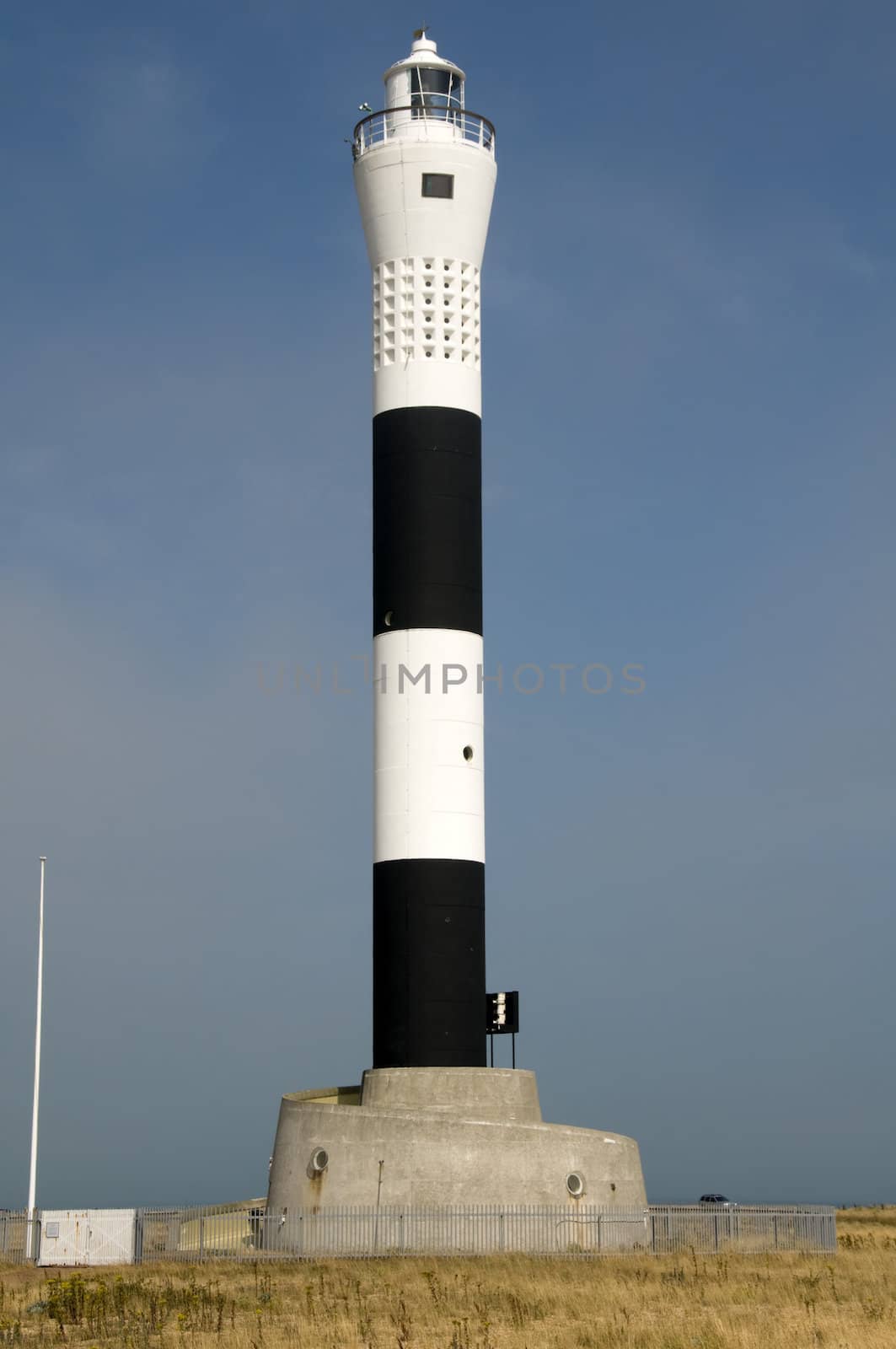 The new lighthouse at Dungeness in Kent