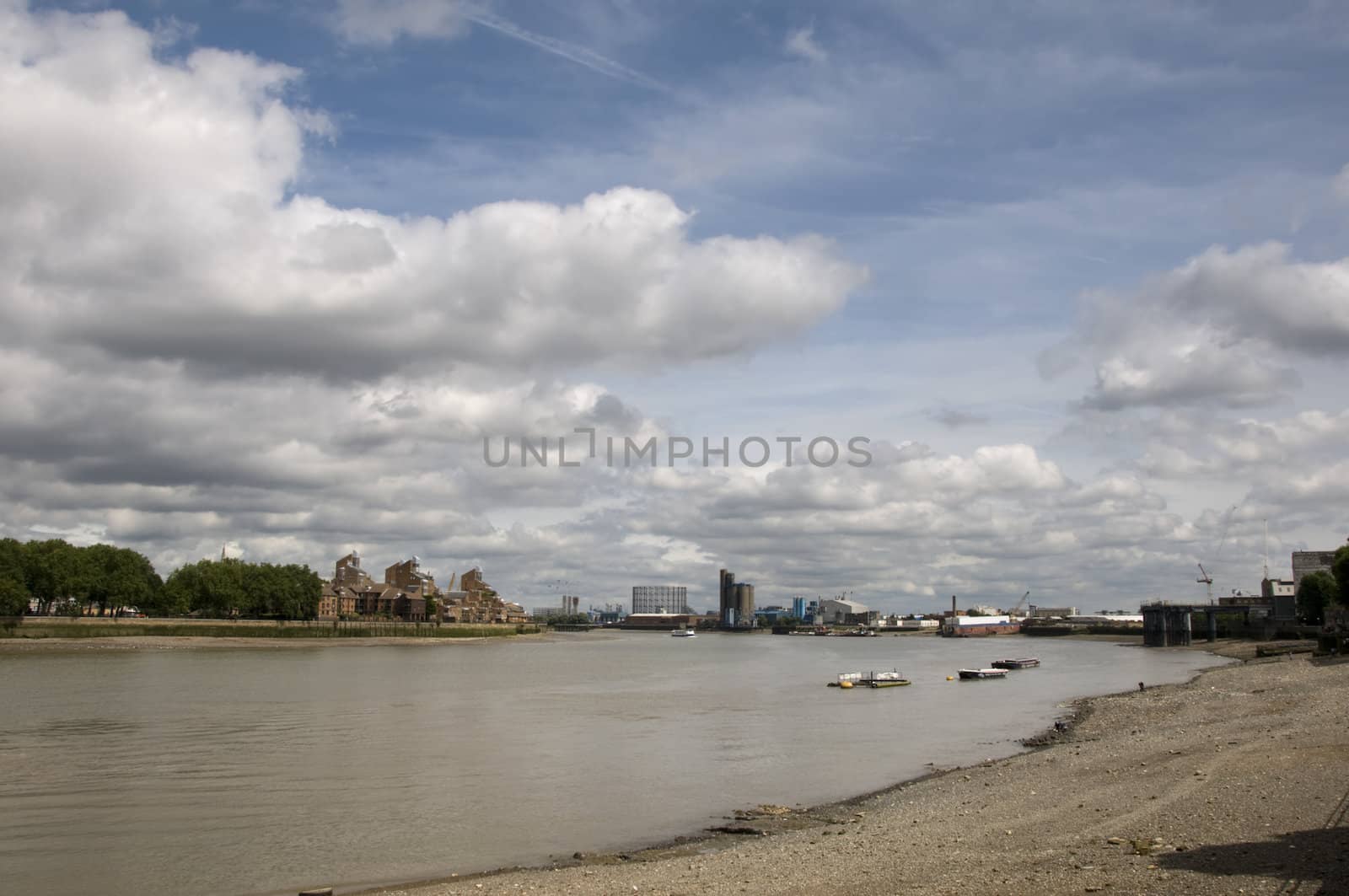 A view of the river thames in London