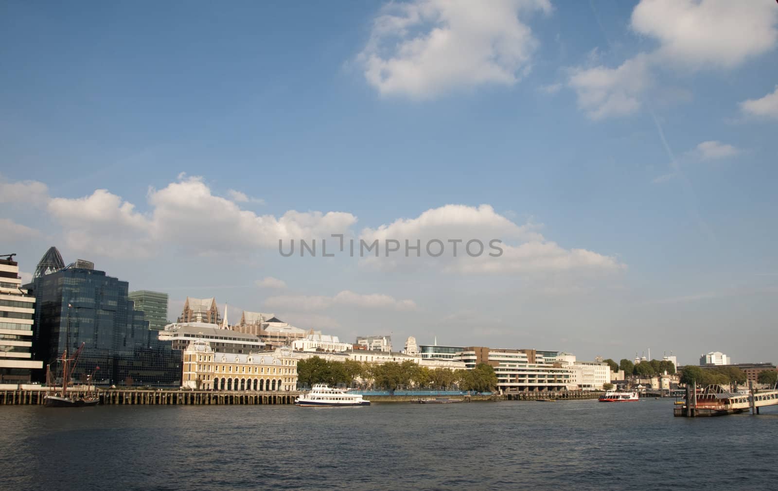 A view of he river Thames in london