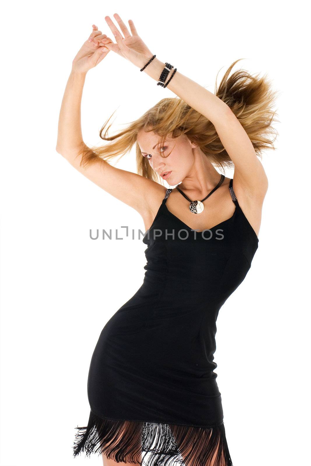 Young dancing woman