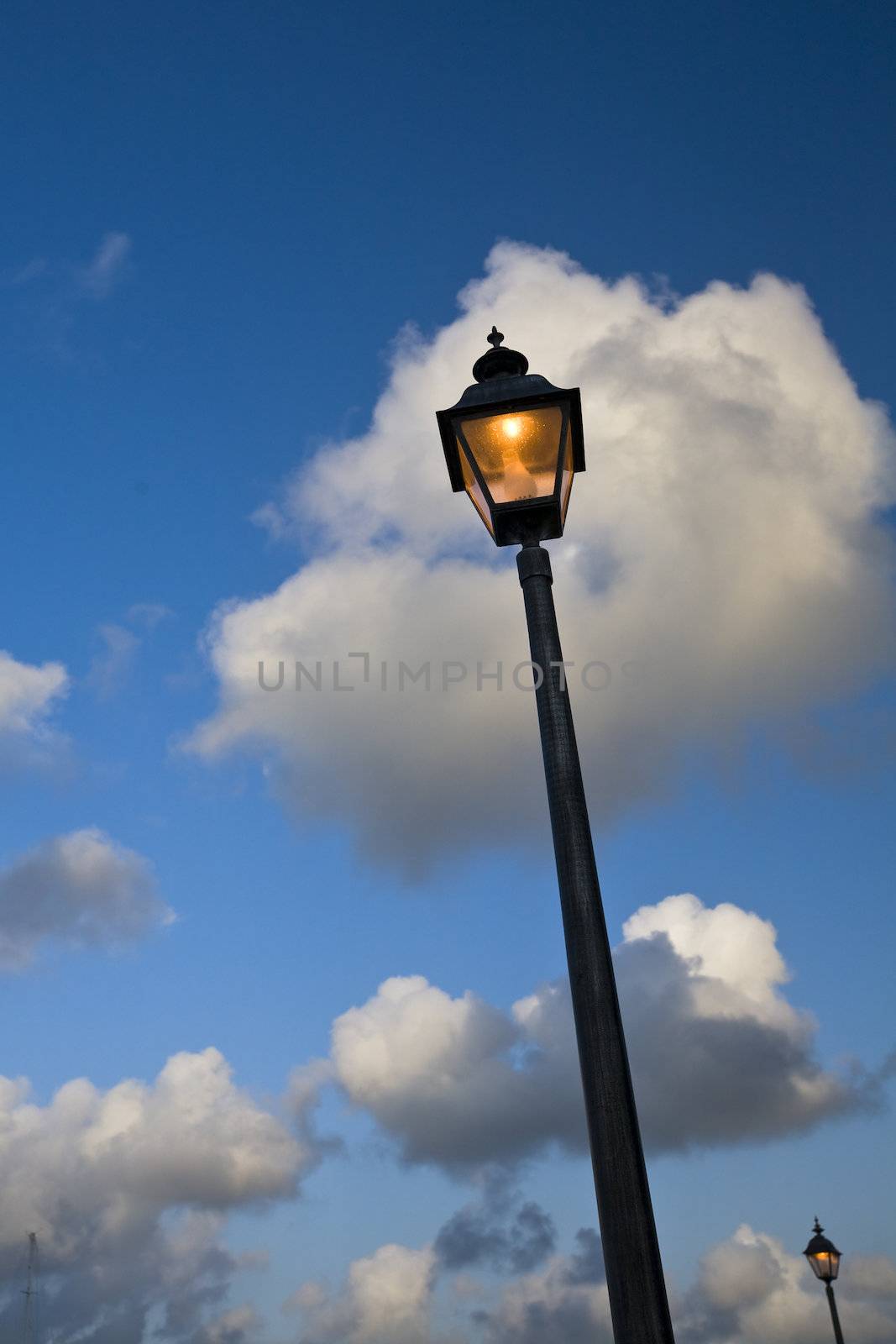 light in blu sky, usvi winter 2010