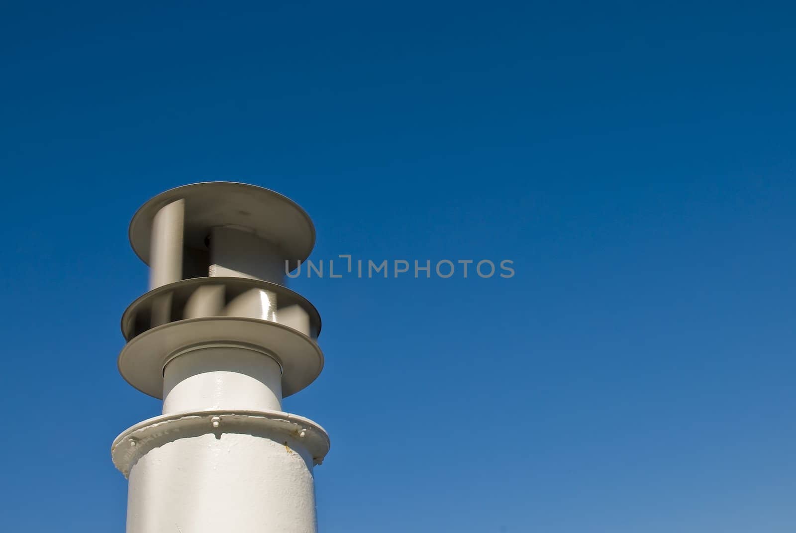 Wind measureing unit on a ferry