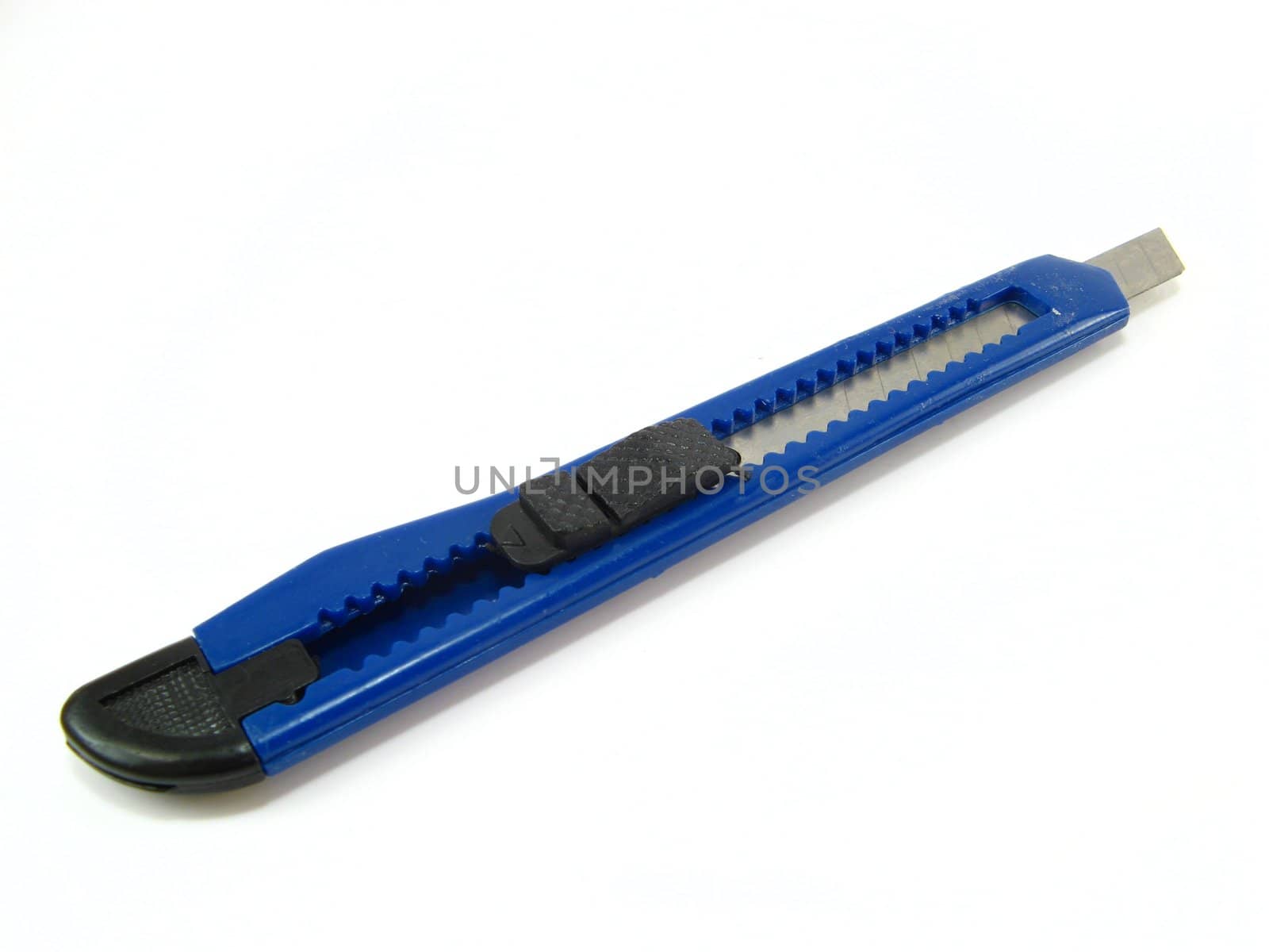 image of a blue cutter over white background