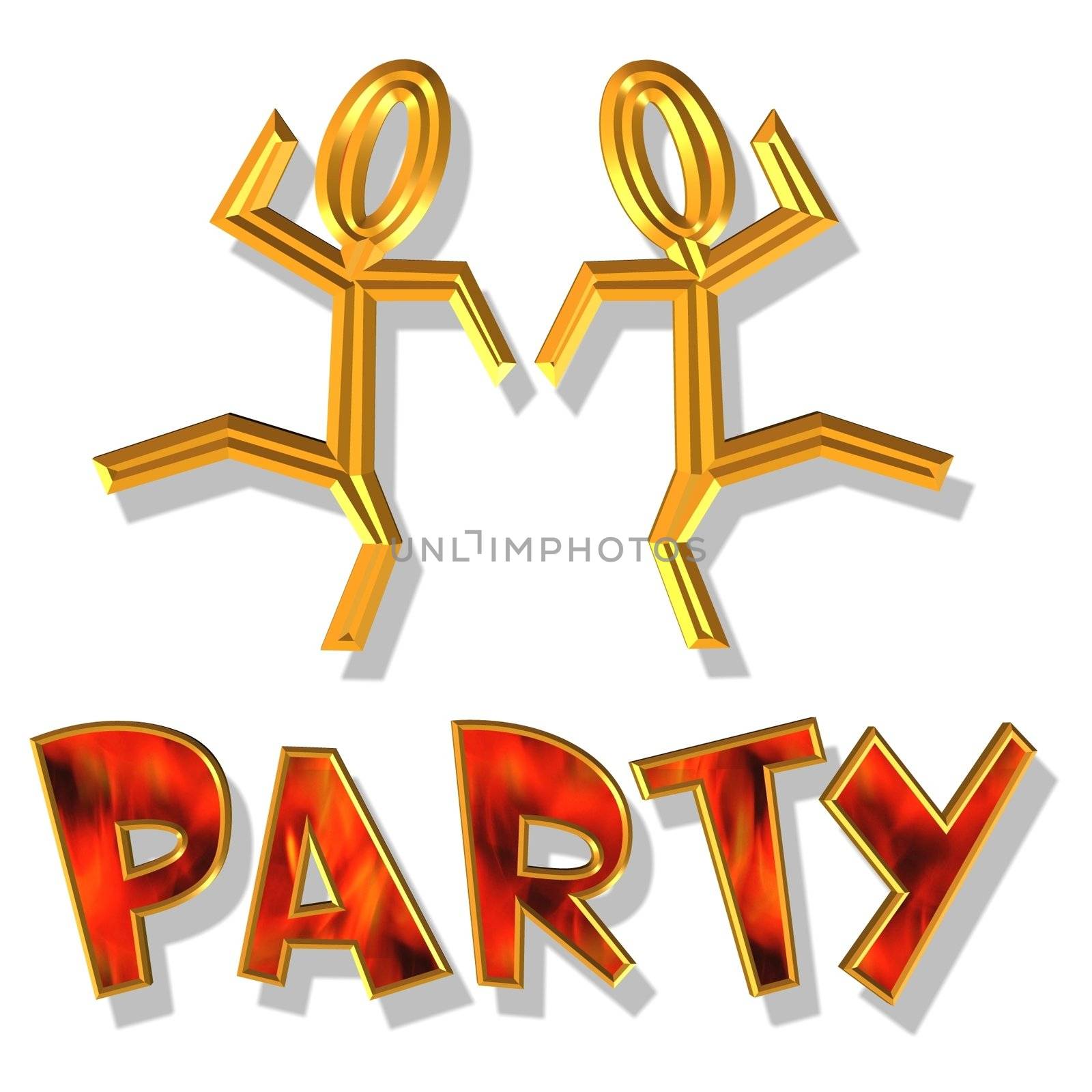 an illustration to announce a party time