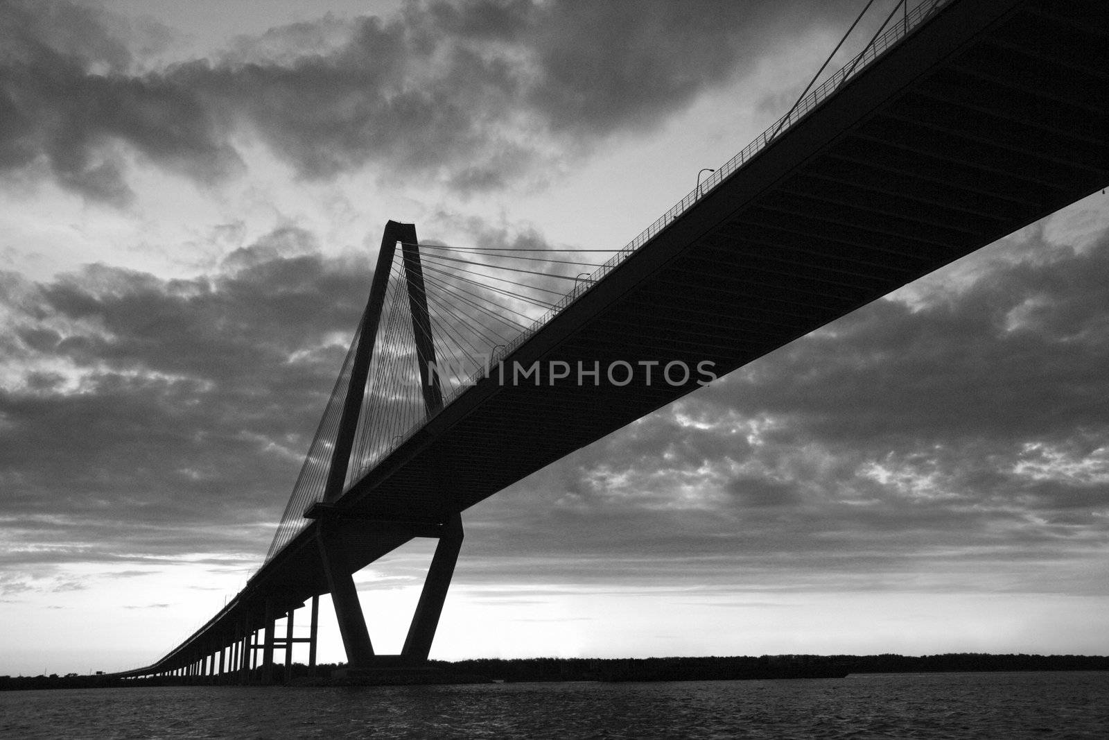 Cooper River Bridge in Charleston, South Carolina. by iofoto