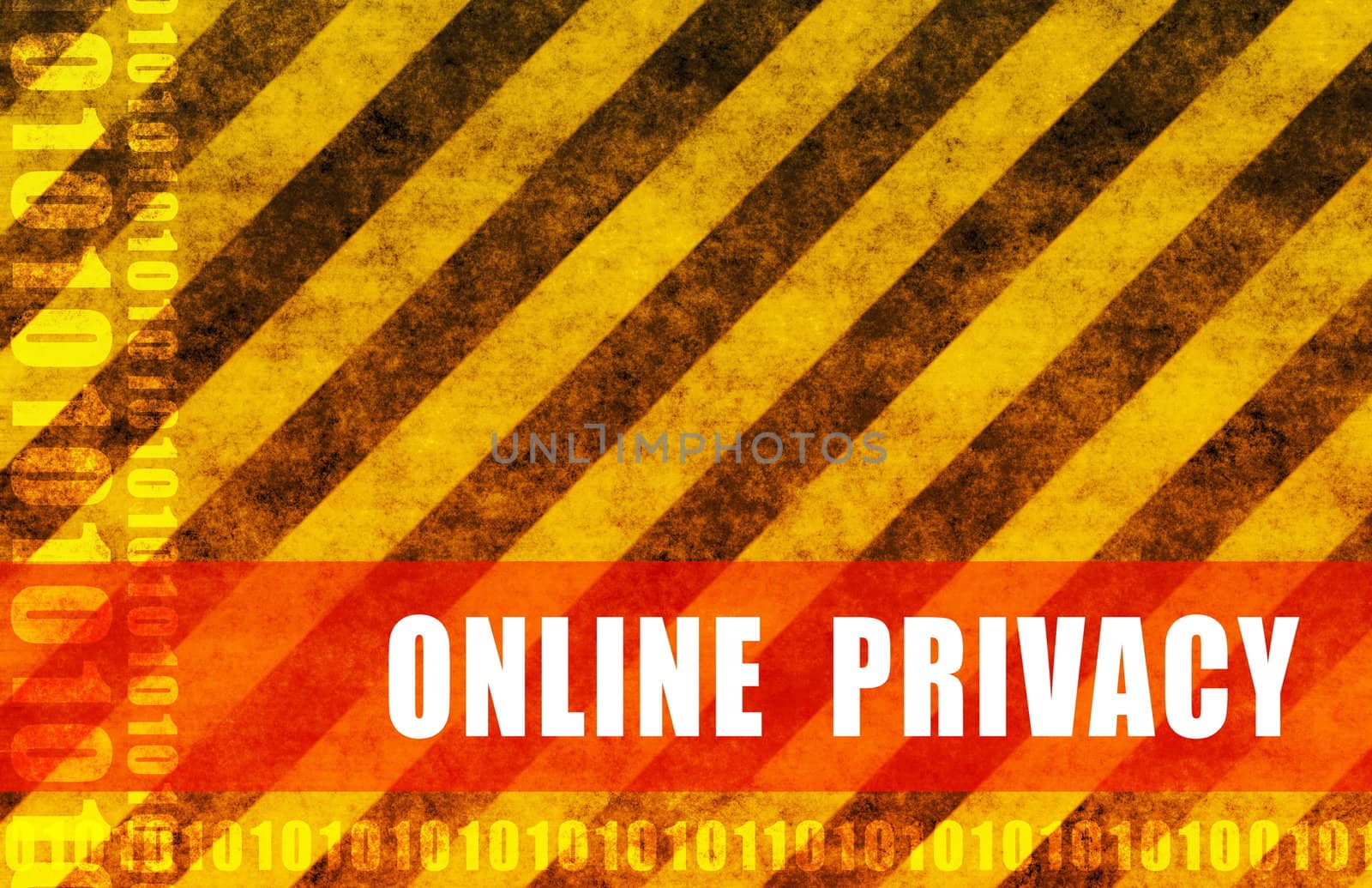 Online Privacy Warning Message as a Warning Background