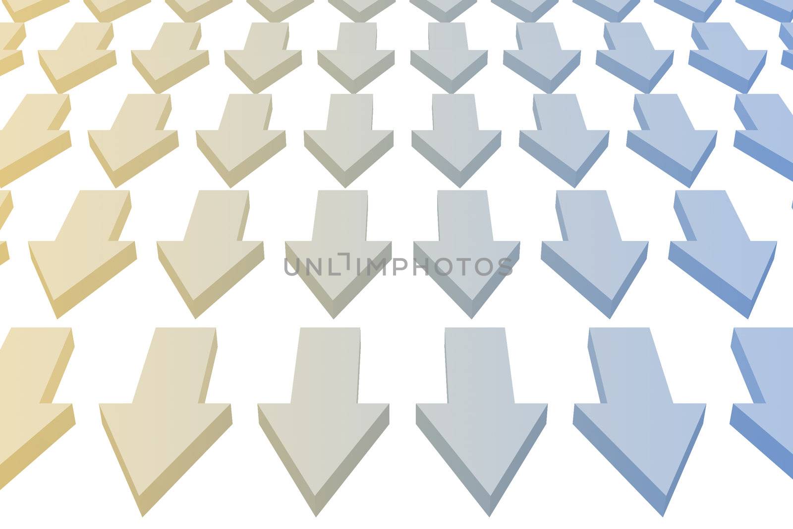 Arrows Pointing Downward as a Abstract Background