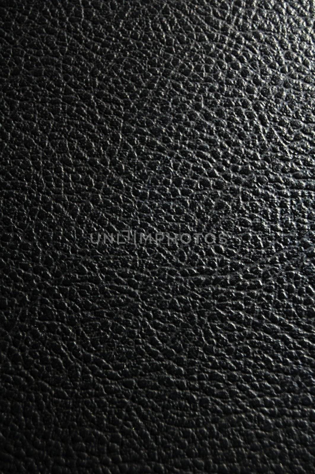 black leather texture background or wallpaper with copyspace