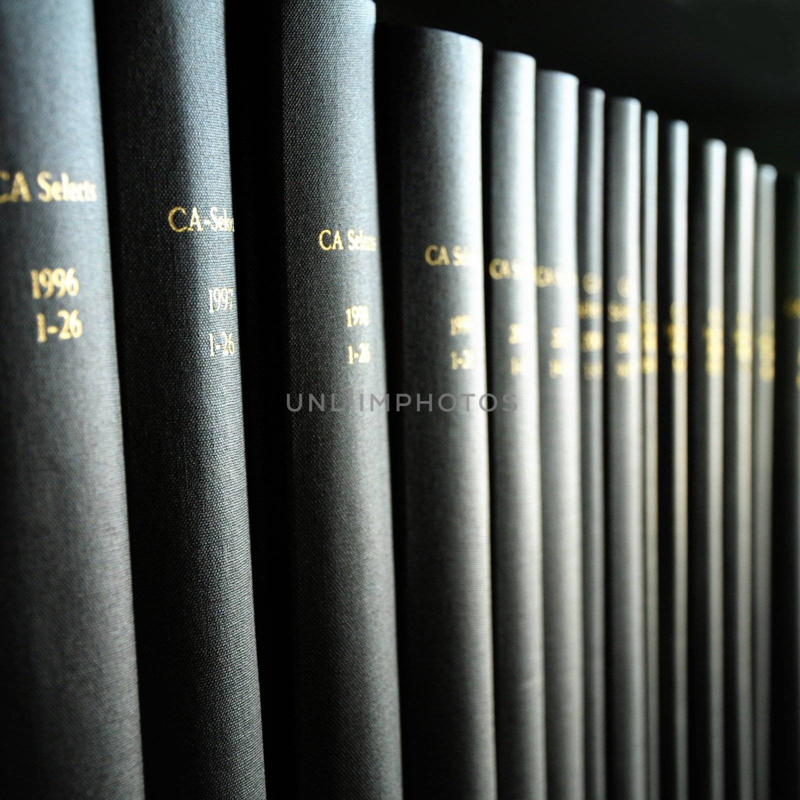 books in a library by gunnar3000