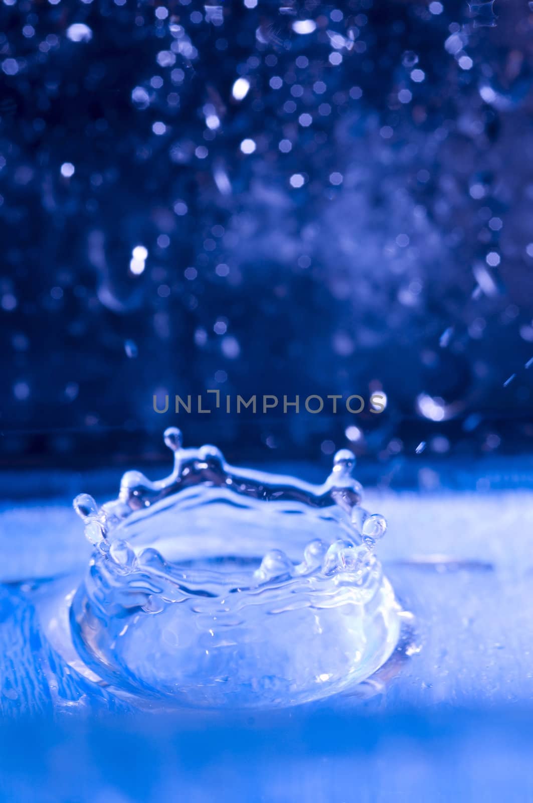 Abstract water drops close up
