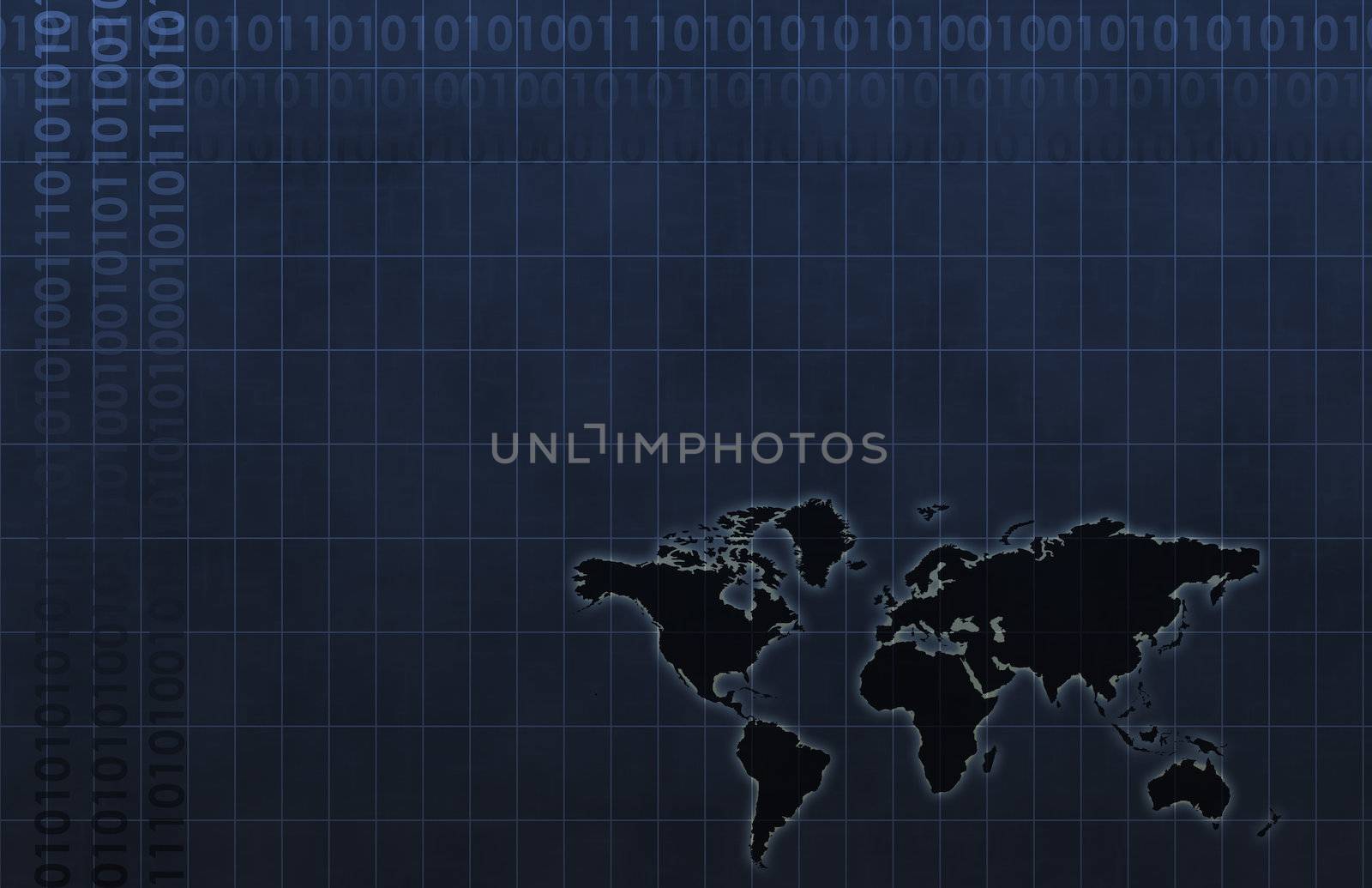 Technology Abstract World Background as Clip Art