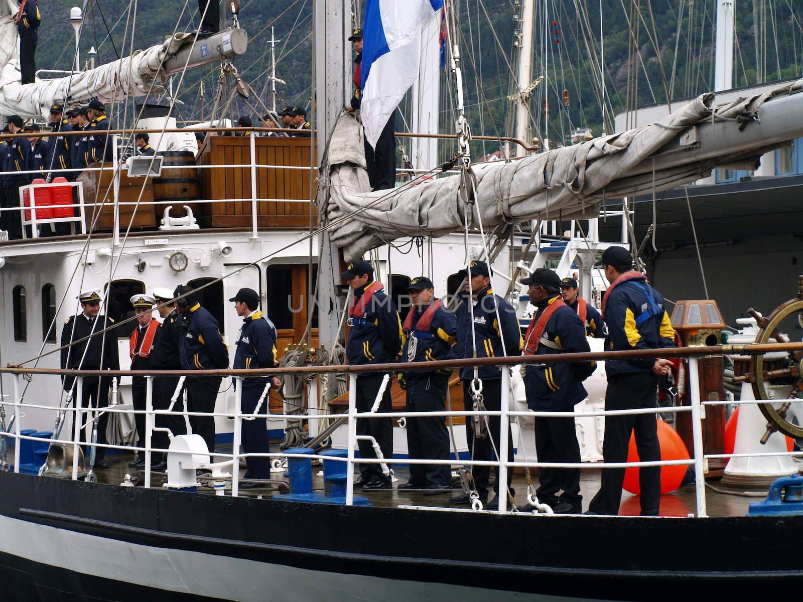 sailors in sailboat