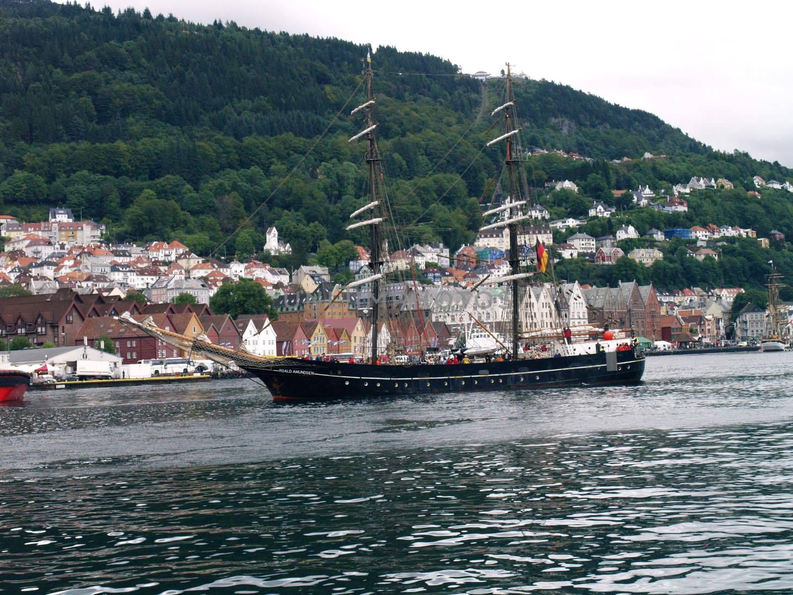 Ship in Bergen Norway