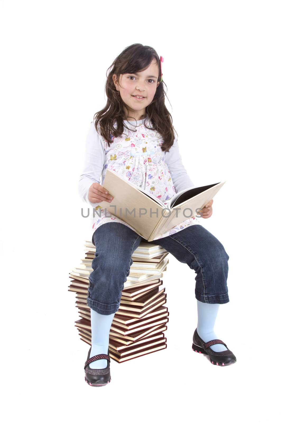 girl with book