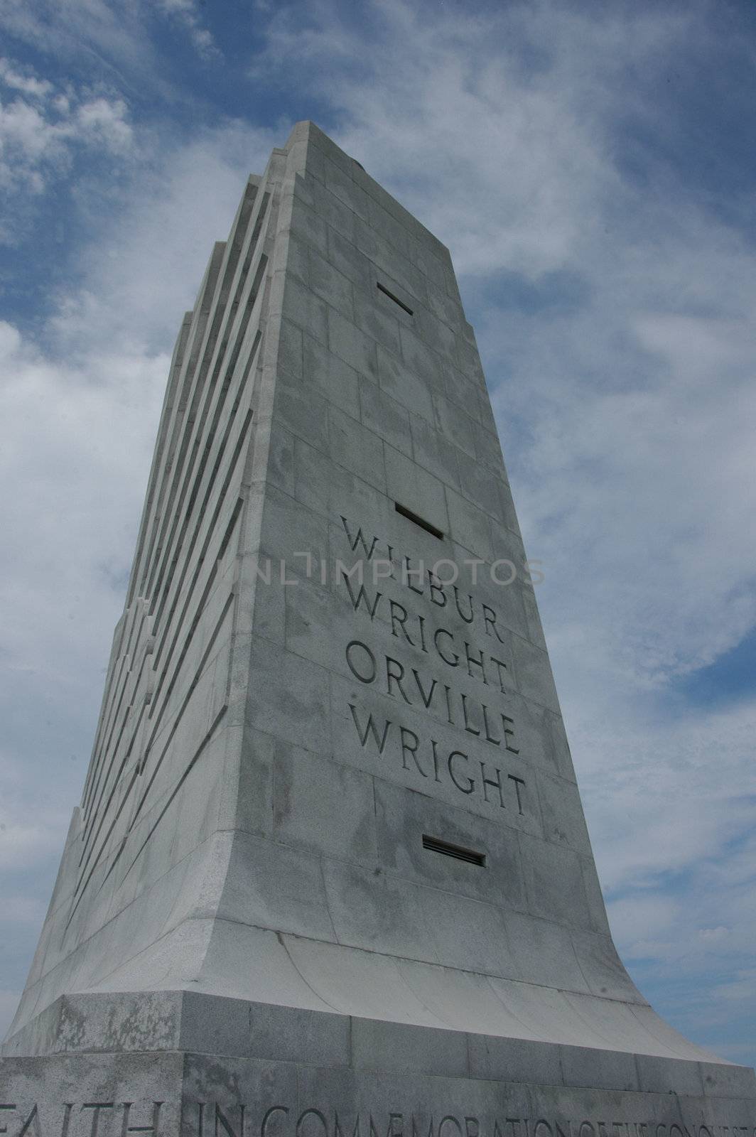 The Wright brothers memorial at Kitty Hawk