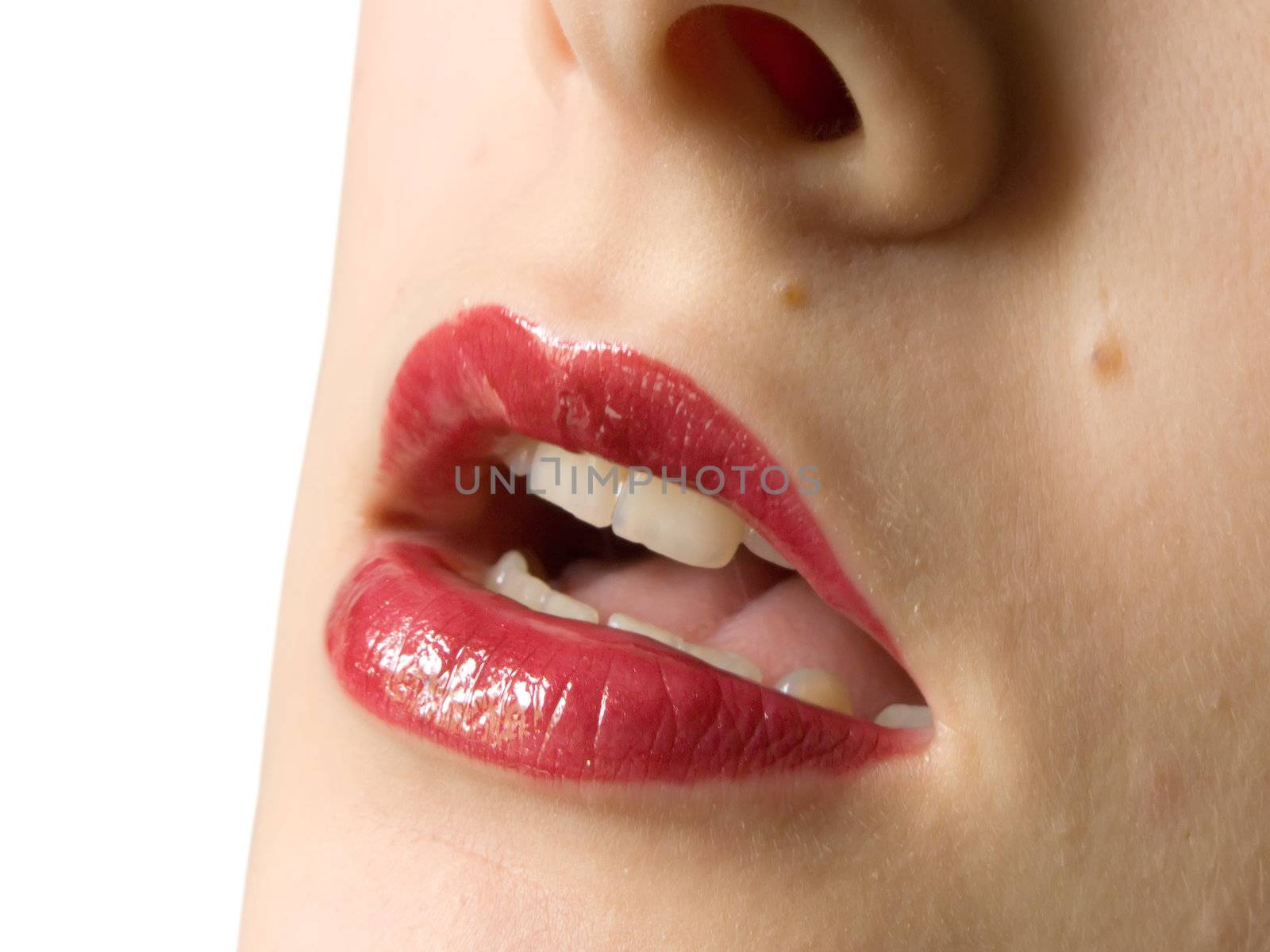 girl lips by Jim