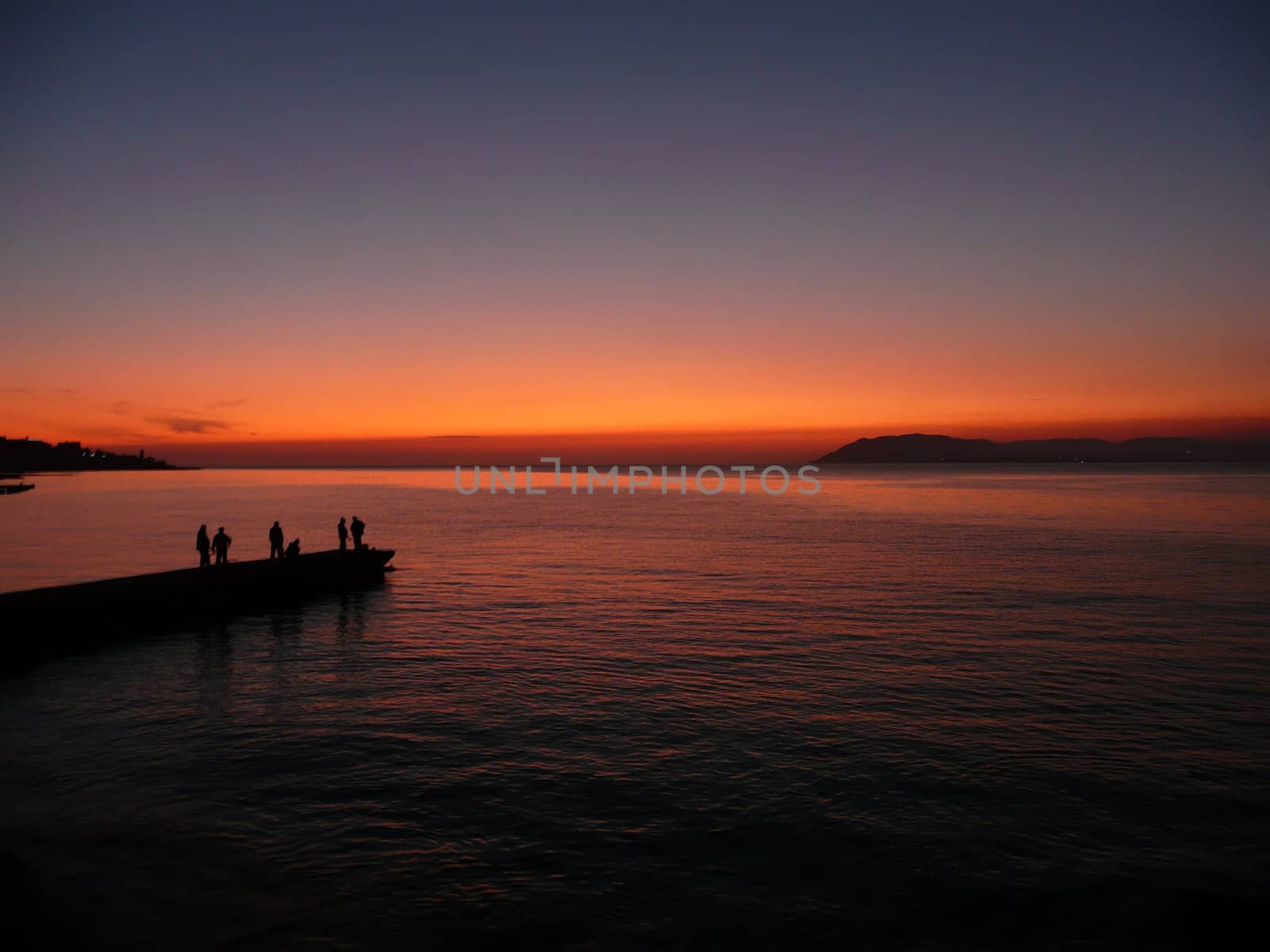 fishermans in sunset