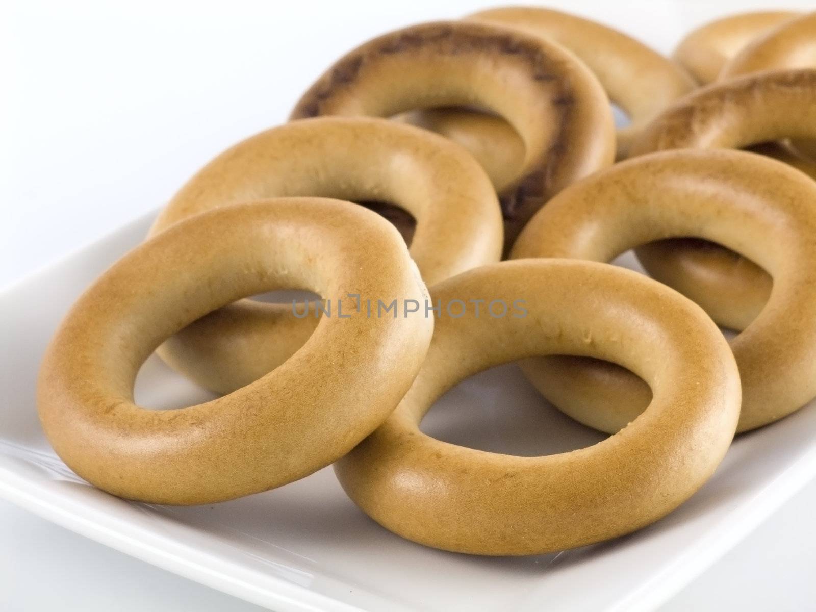 fresh cakes isolated on white background